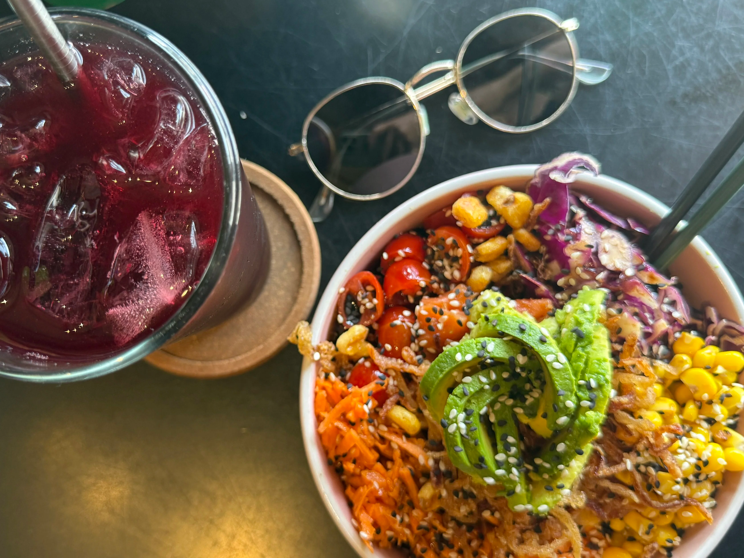 Poke bowl from Poke Sea Poke Your Way in Puerto Escondido Mexico