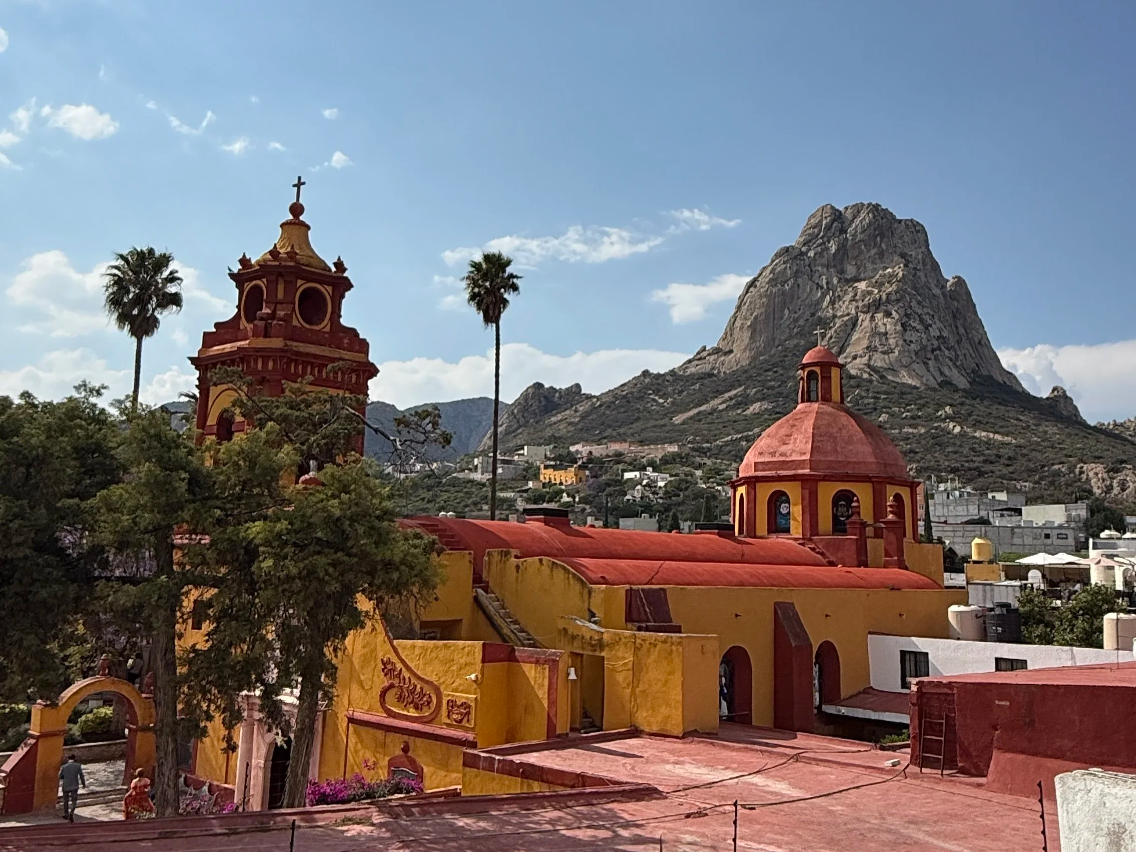 Peña de Bernal, the giant monolith rock in Bernal, Mexico