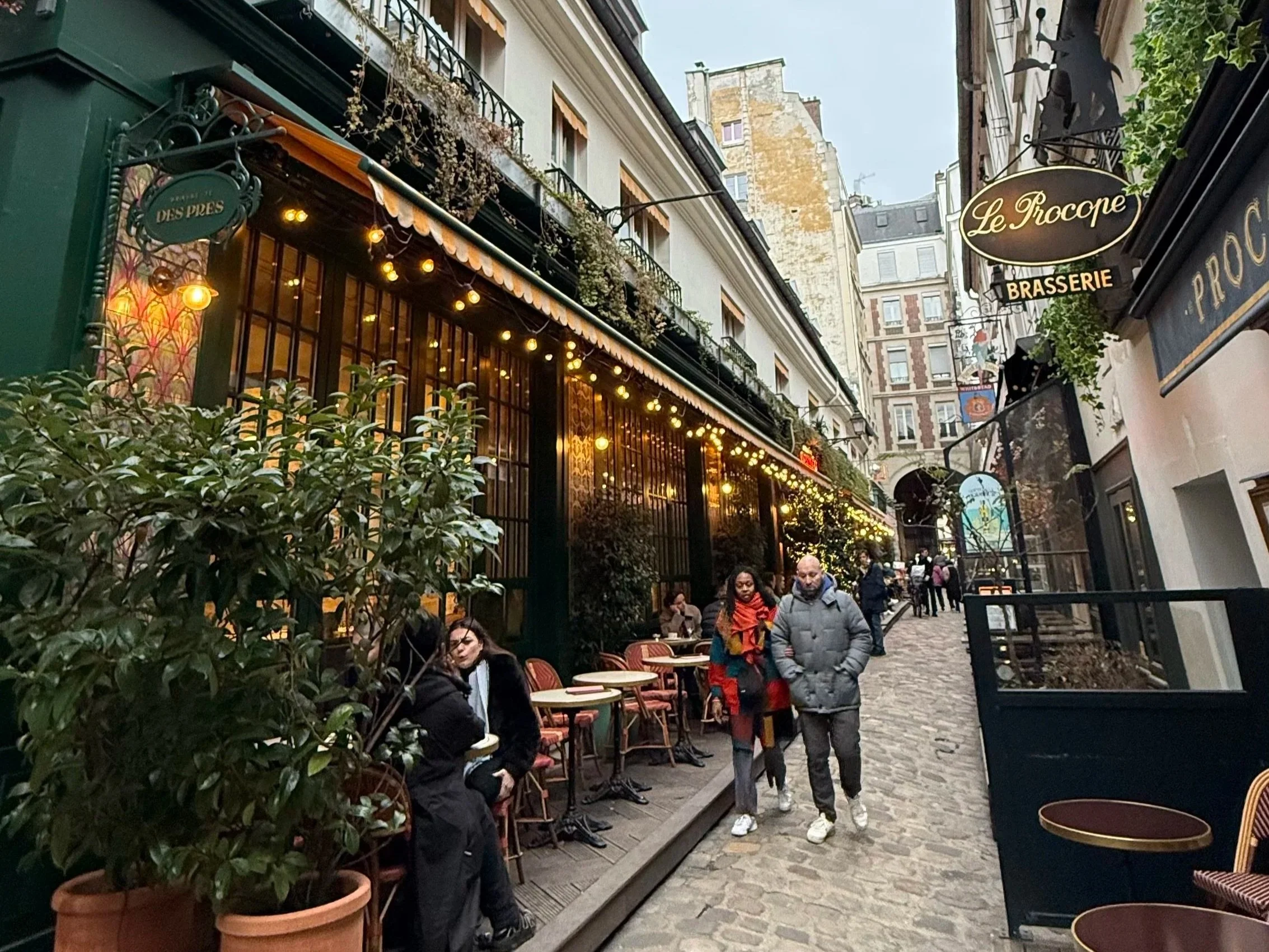 View of Cour Du Commerce Saint-Andre in Paris, France