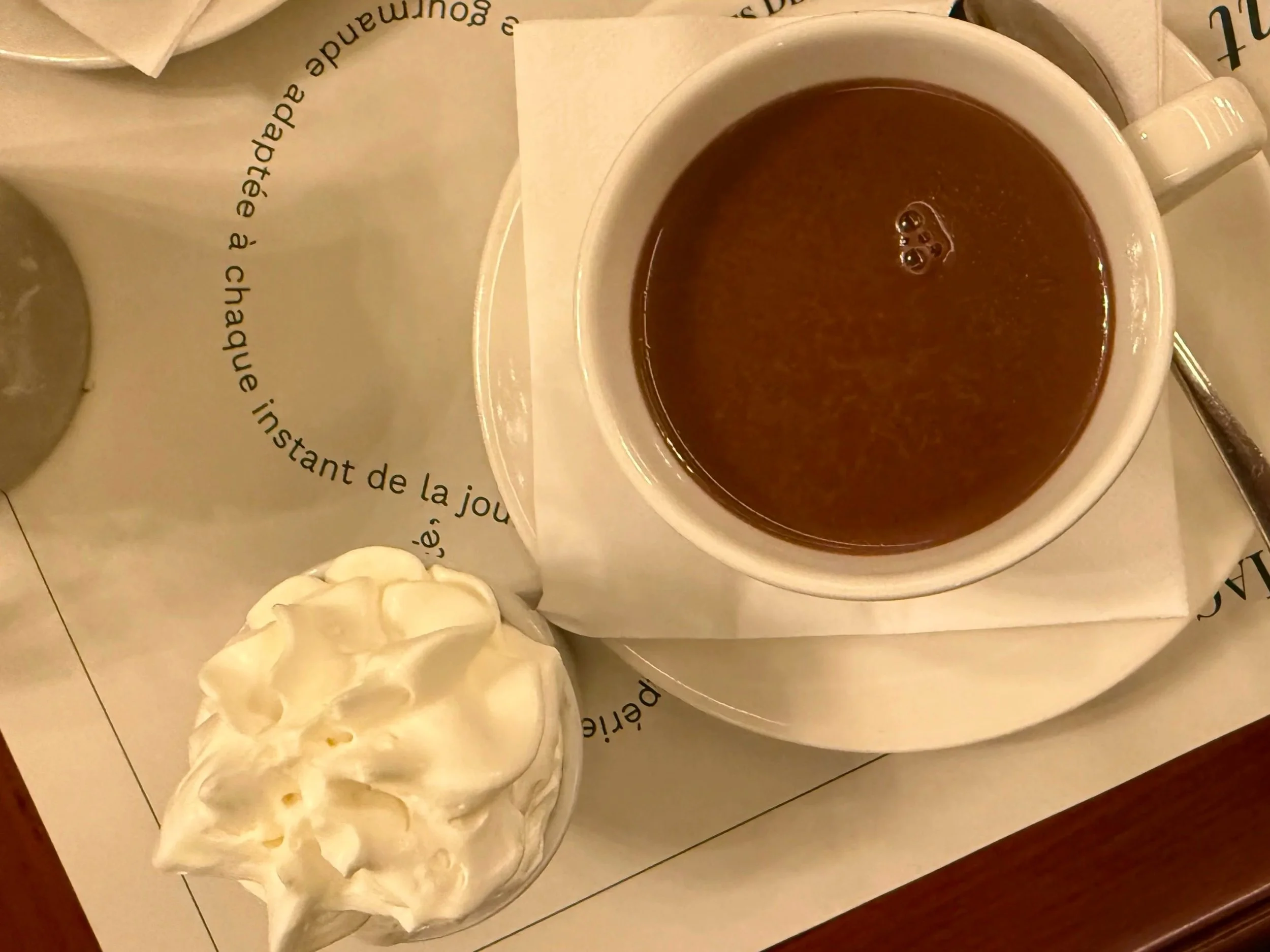 Hot Chocolate from Les Deux Magots in Paris, France