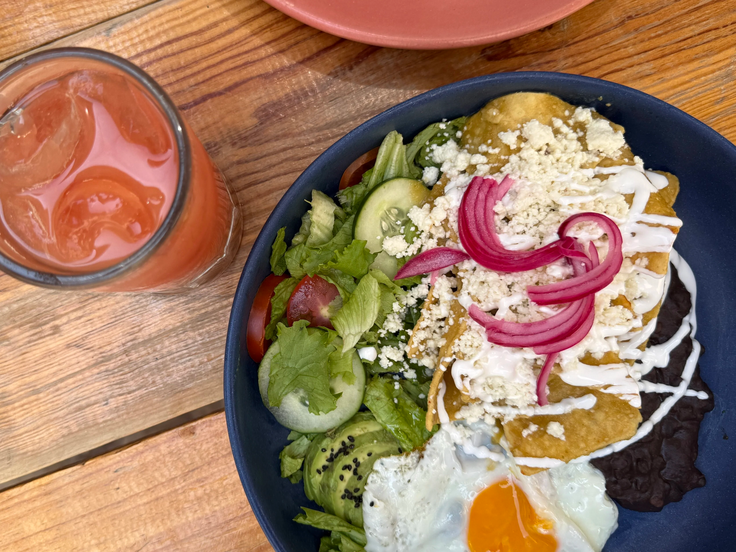 Chilaquiles breakfast in Guanajuato, Mexico