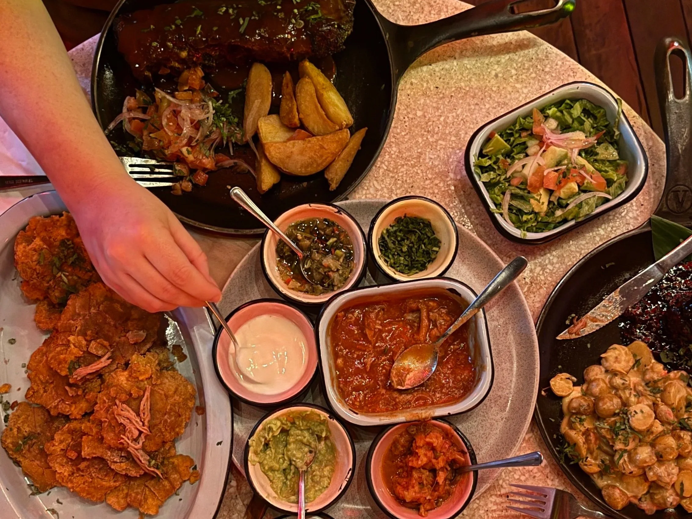 Group dinner in Medellin, Colombia