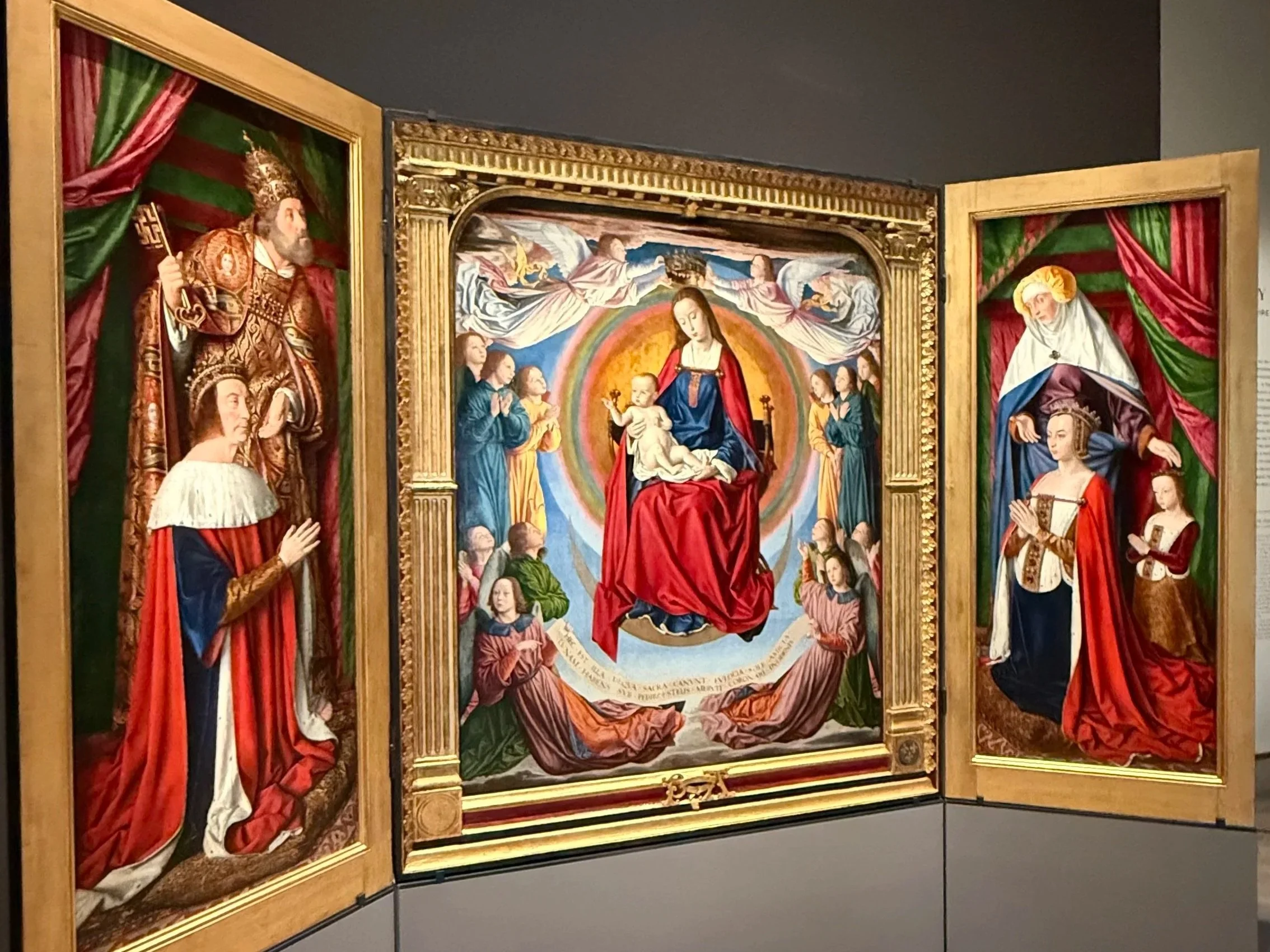 Triptych of Moulins at the Louvre Museum in Paris, France