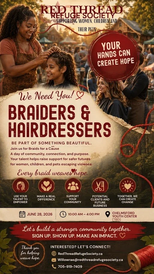 Braids For A Cause by Red Thread Refuge Society