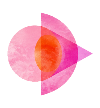 Geometric drawing of an outline square with sections divided by vertical, horizontal, and diagonal lines.