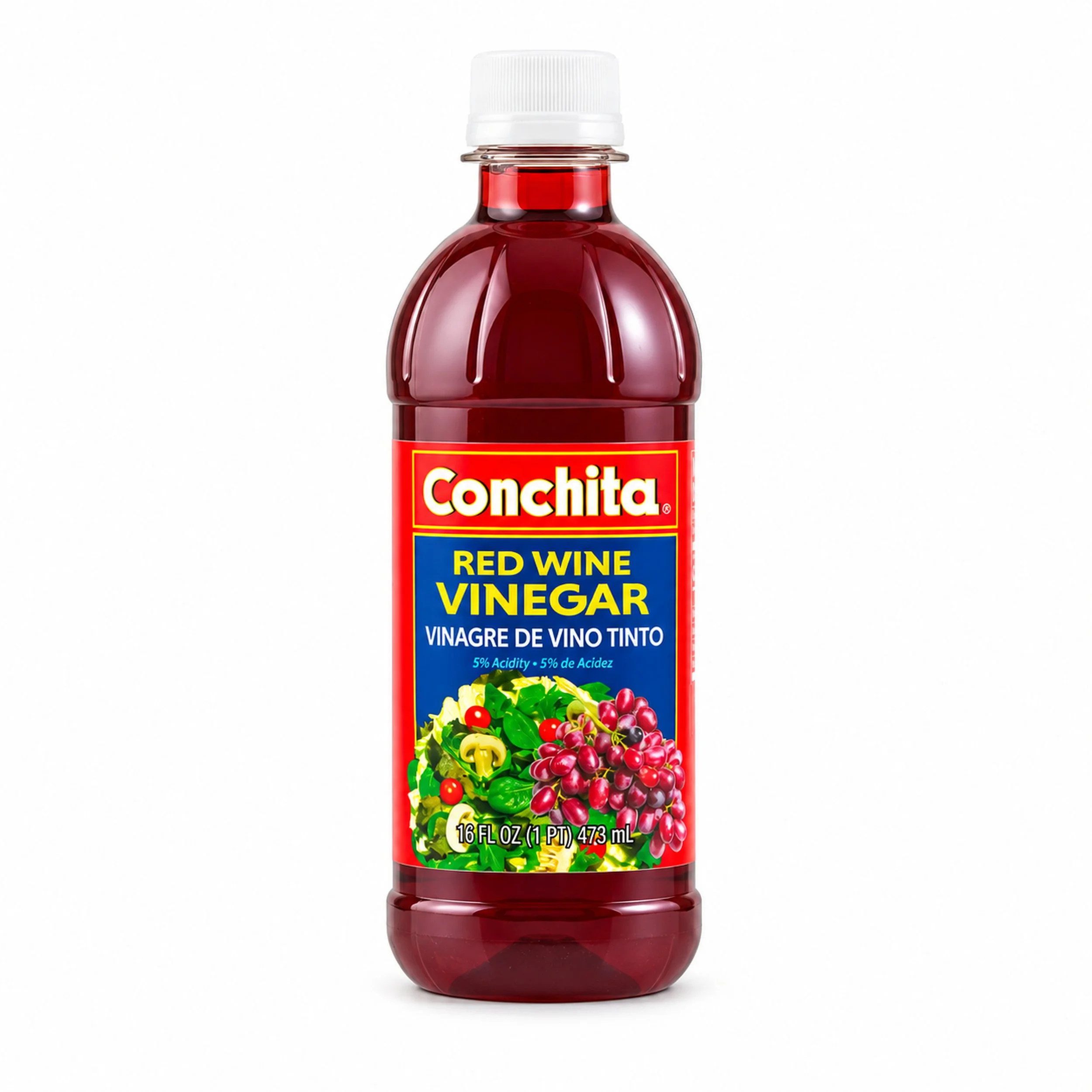 Conchita Red Wine Vinegar (Vinagre de Vino Tinto) 16 fl oz bottle, front view