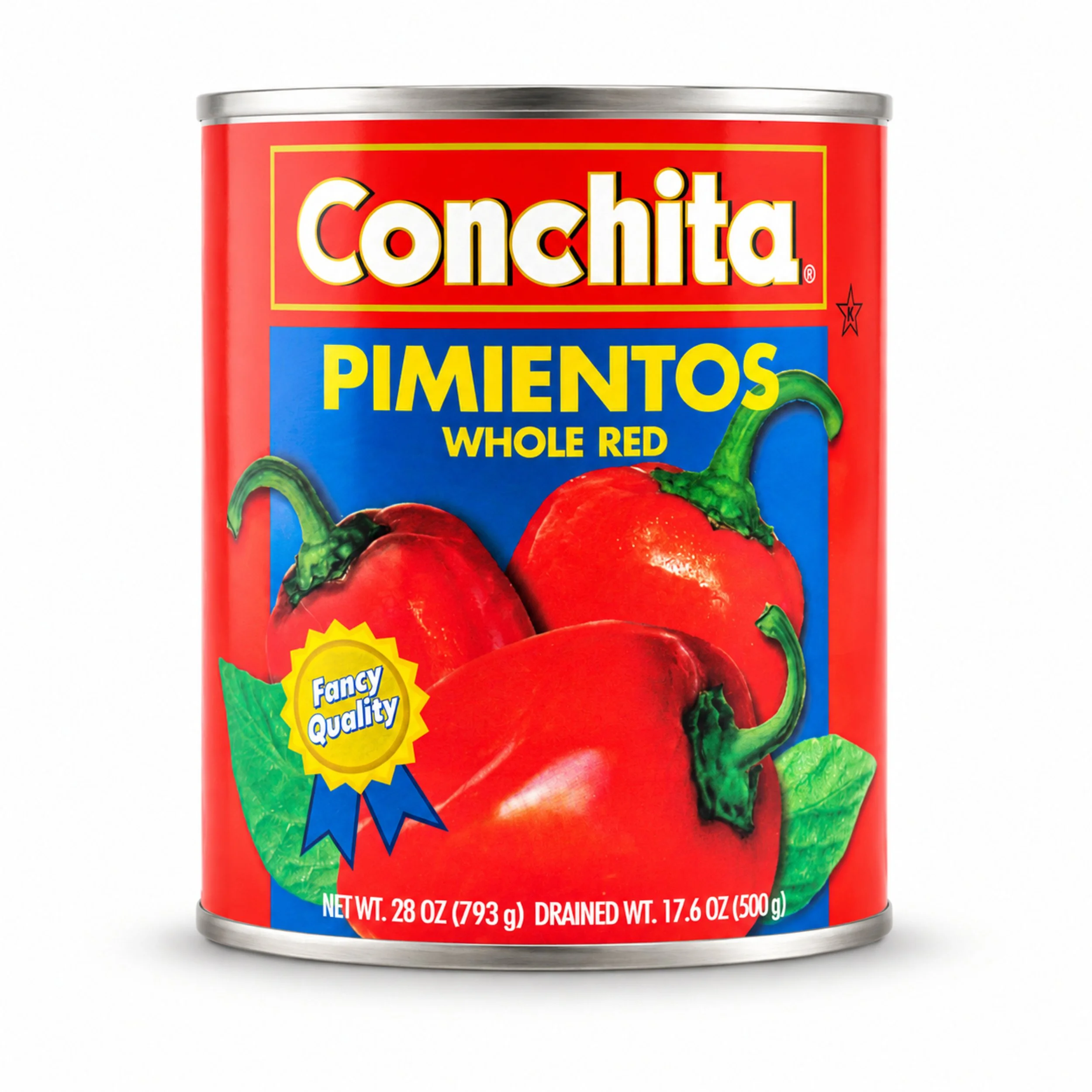 Conchita Fancy Whole Red Pimientos (Pimentos) 28 oz can, front label view