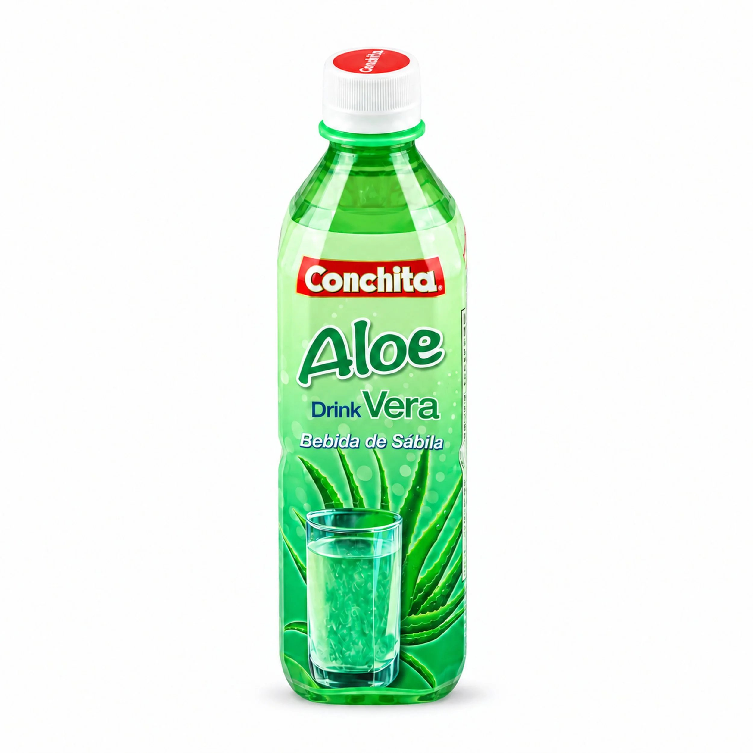 Conchita Aloe Vera Drink (Bebida de Aloe Vera) 500 mL bottle, front view