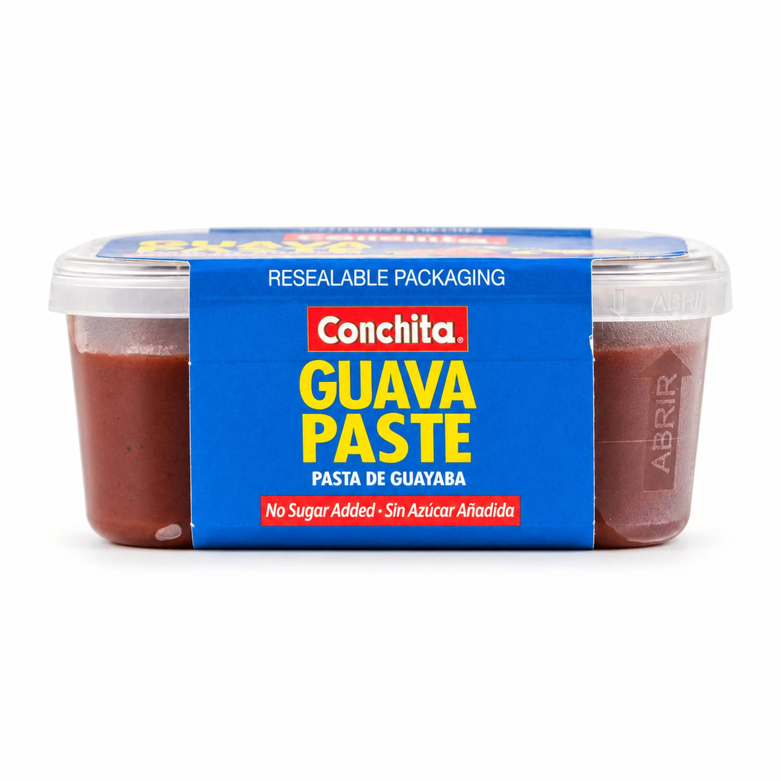 Conchita No Sugar Added Guava Paste (Pasta de Guayaba sin Azúcar) 10 oz tub, side view