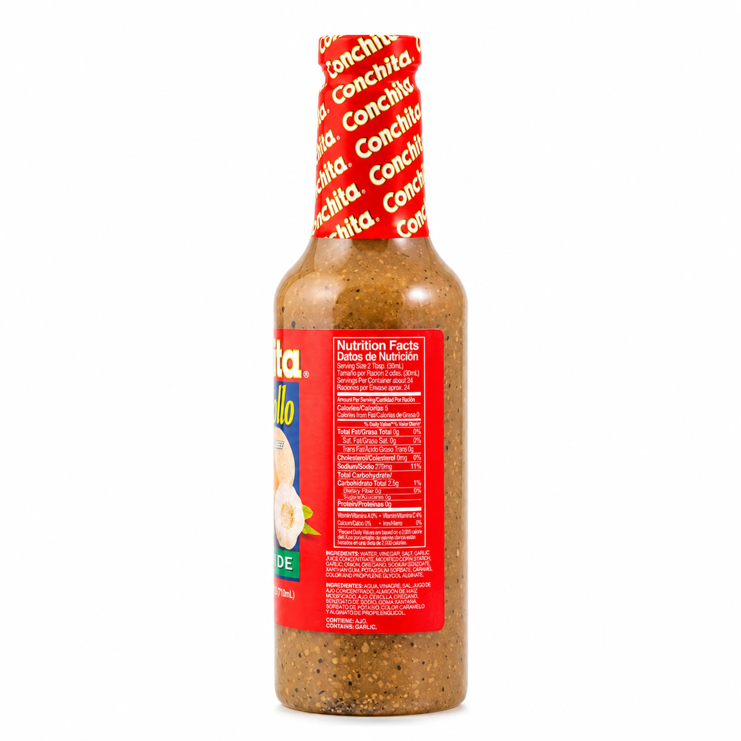 Conchita Mojo Criollo Marinade 24 fl oz bottle, back label view