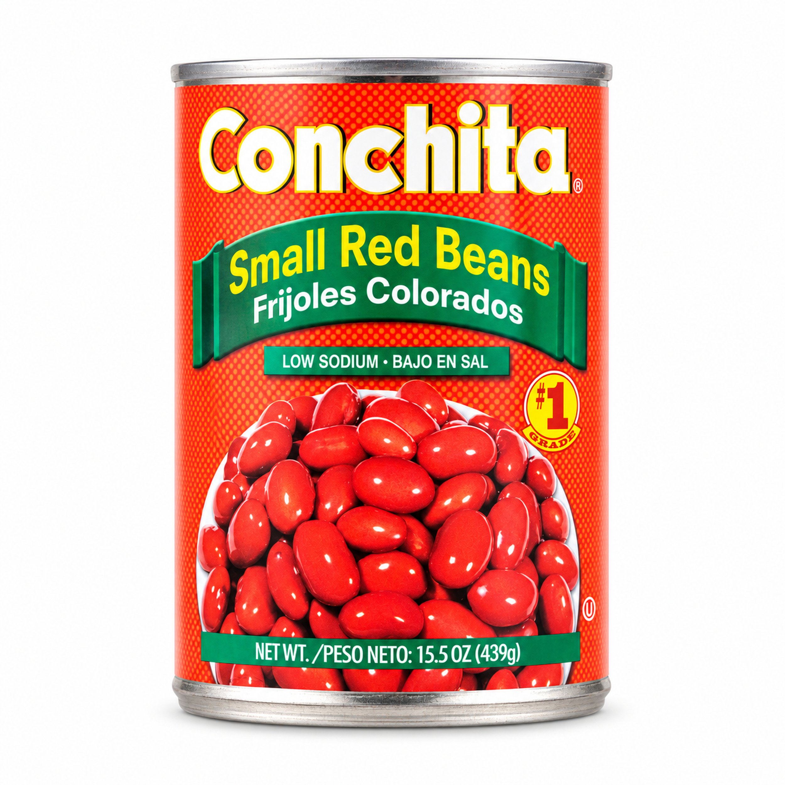 Conchita Small Red Beans Low Sodium (Frijoles Colorados) 15.5 oz can, front label view