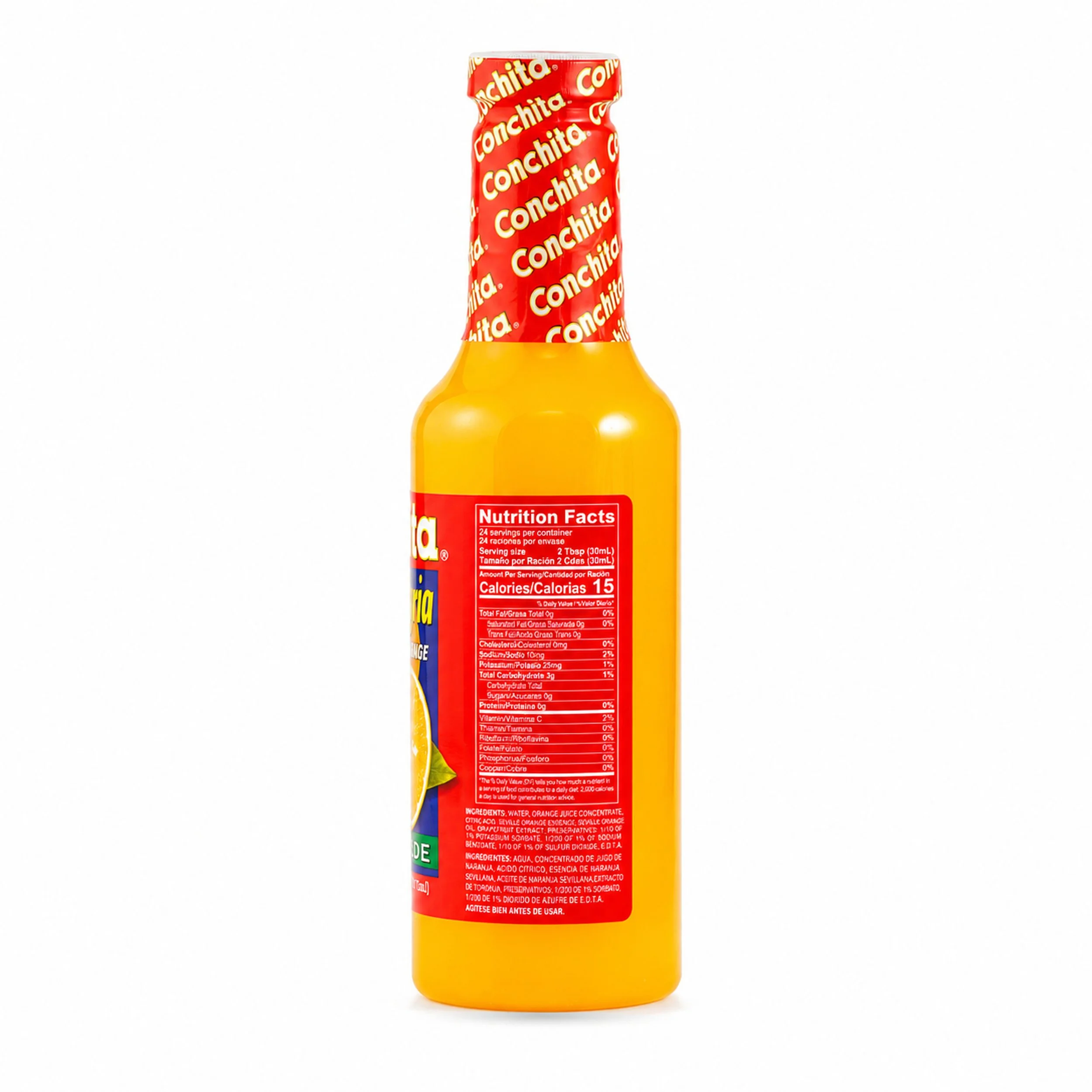 Conchita Bitter Orange Marinade (Naranja Agria) 24 fl oz bottle, back label view
