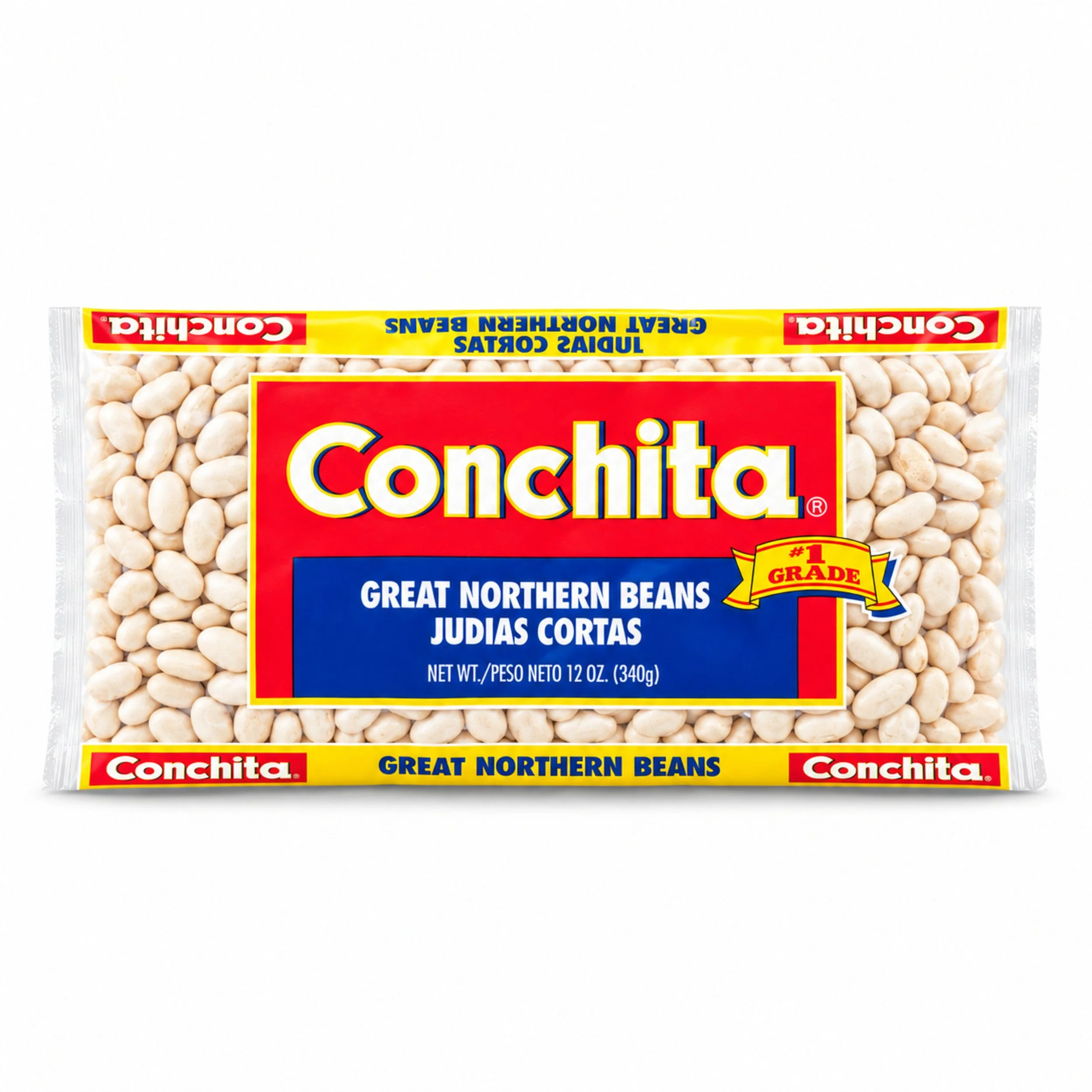 Conchita Great Northern Beans (Frijoles Blancos) 12 oz dry bag, front view
