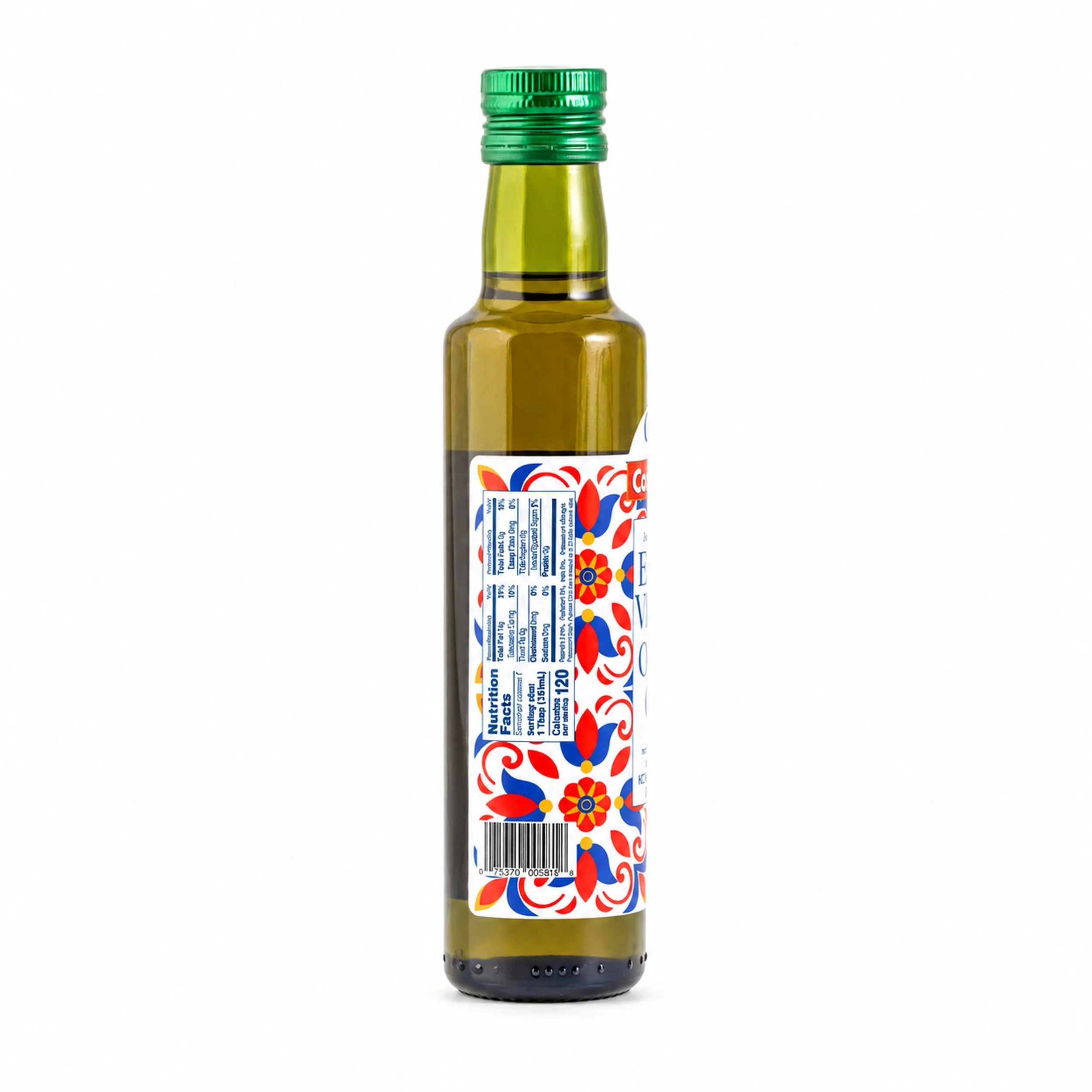 Conchita Extra Virgin Olive Oil (Aceite de Oliva Virgen Extra) 250 mL bottle, back label view