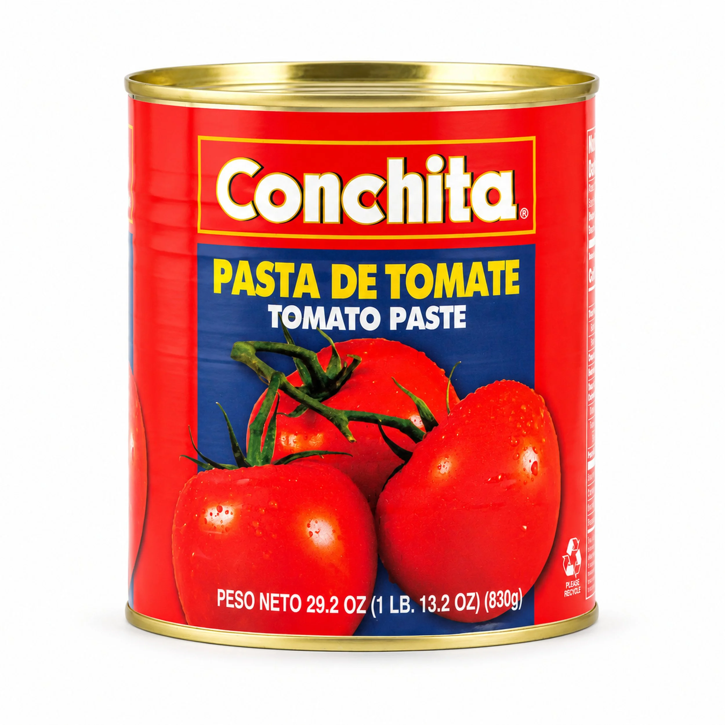 Conchita Tomato Paste (Pasta de Tomate) 29.2 oz can, Spanish-language label view
