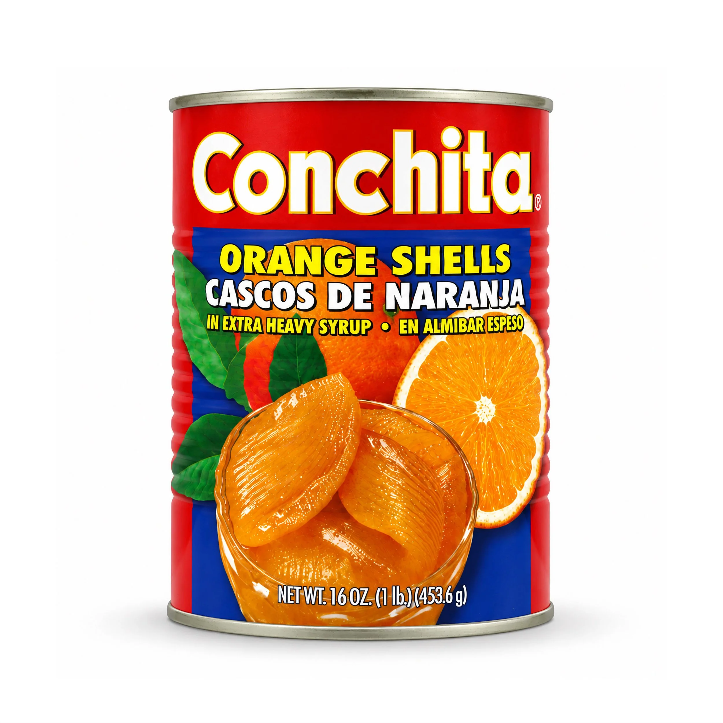 Conchita Orange Shells (Cascos de Naranja) 16 oz can, front view