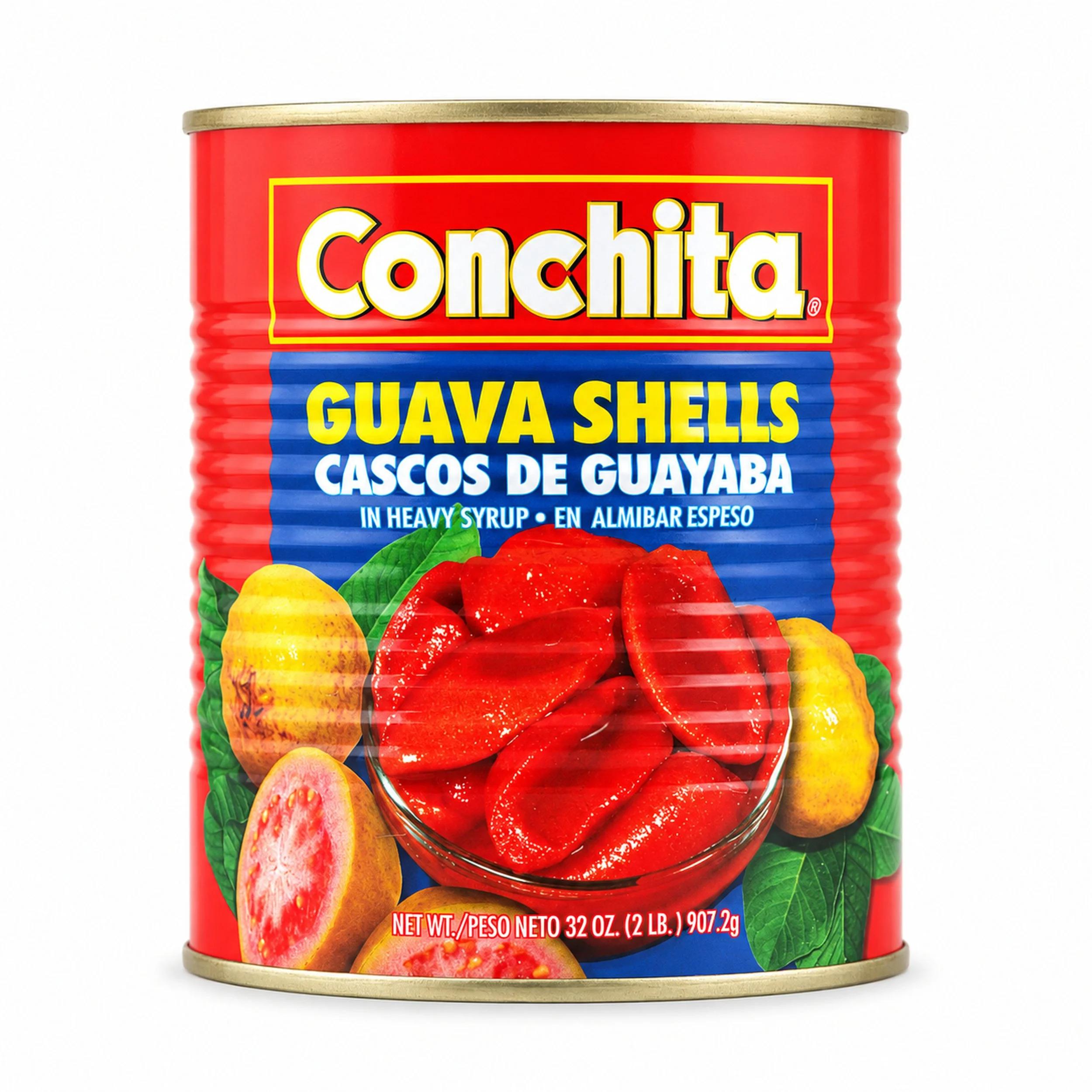 Conchita Guava Shells in Syrup (Cascos de Guayaba) 32 oz can, front view