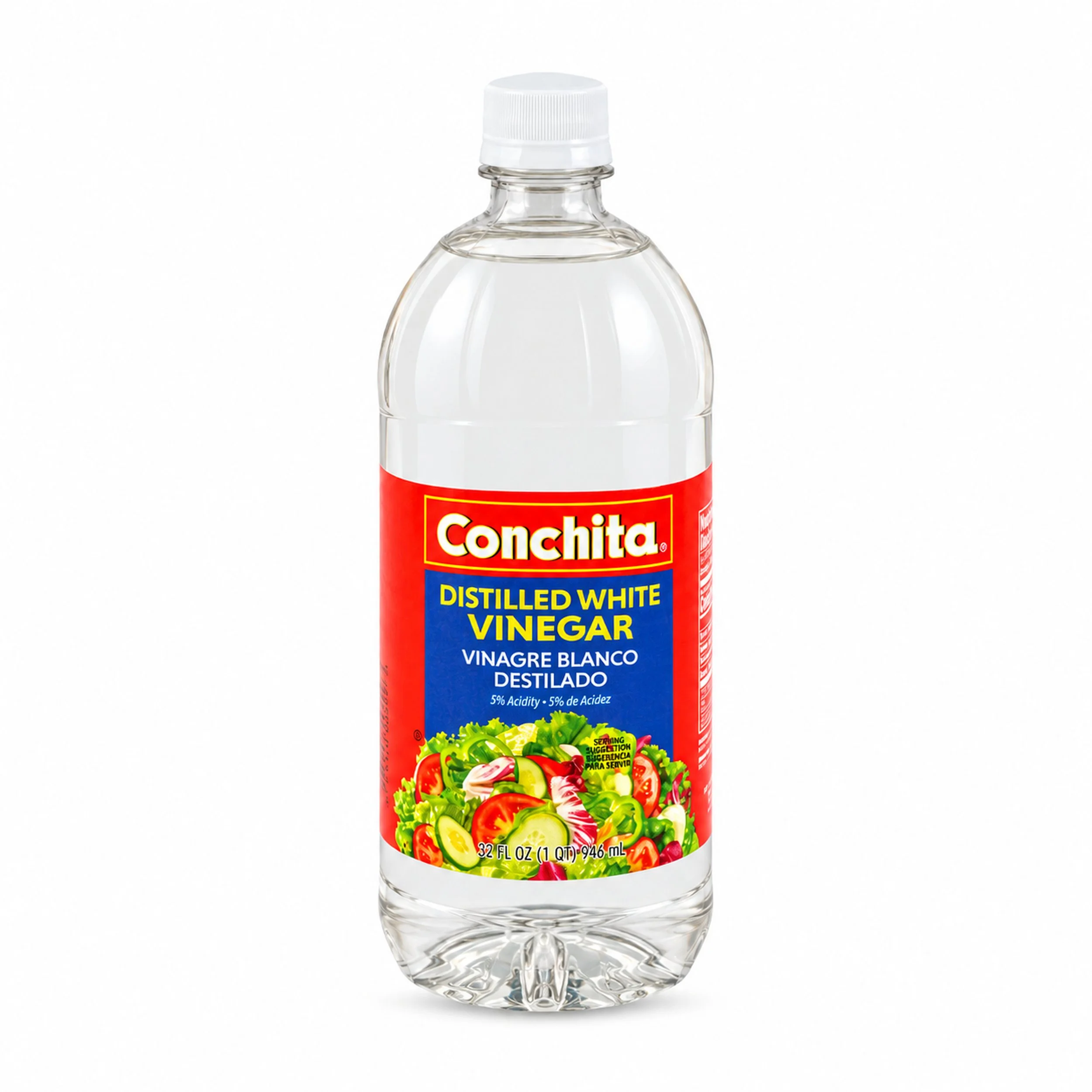 Conchita Distilled White Vinegar (Vinagre Blanco) 32 fl oz bottle, front view