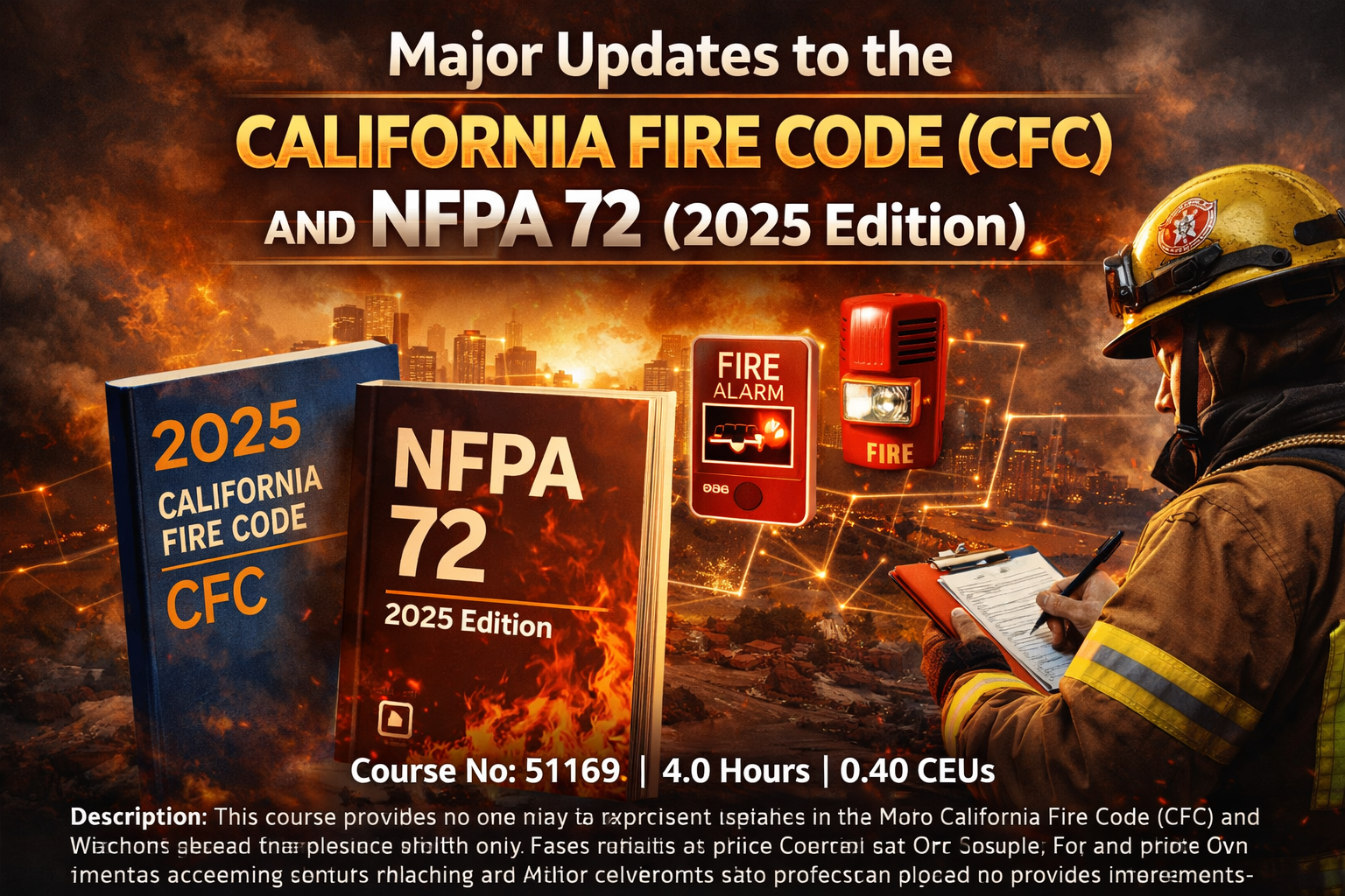 Major Updates to the California Fire Code (CFC) 2025 and NFPA 72 (2025 Edition) Course - General Admission