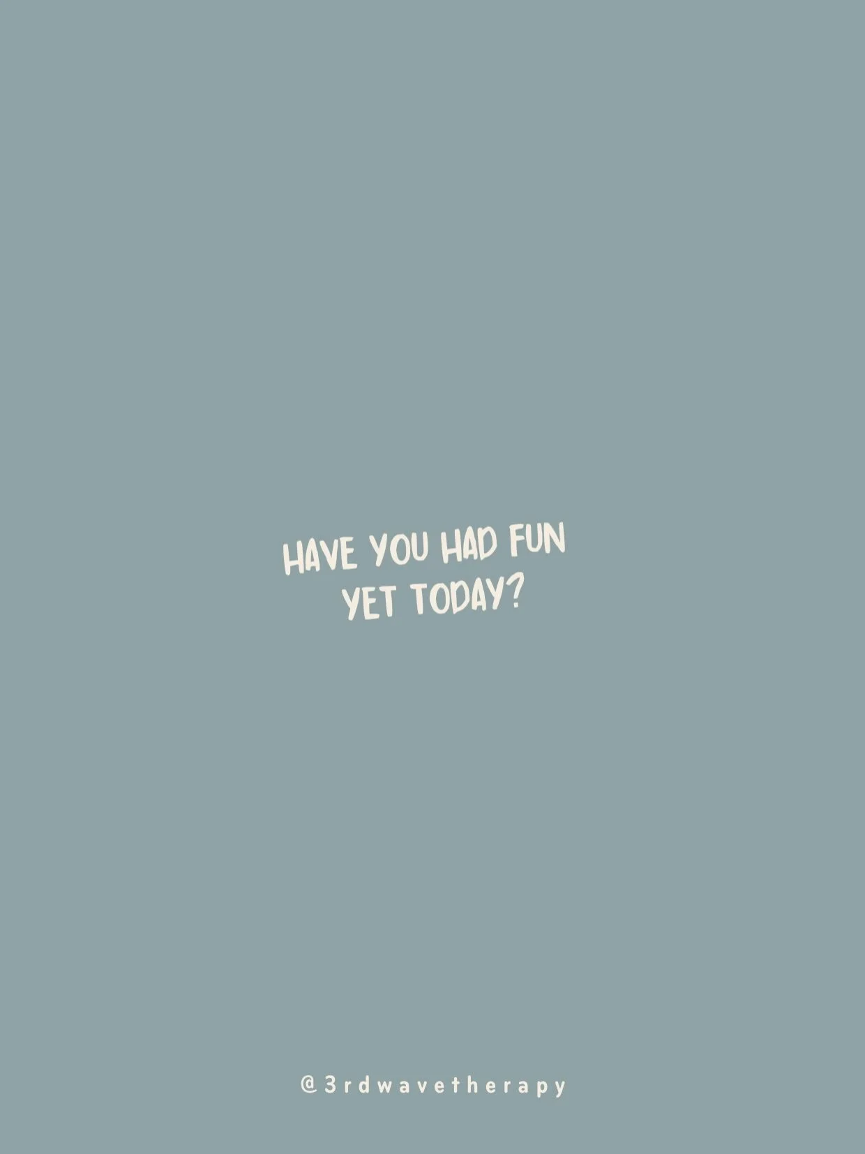 A lot of people don&rsquo;t need permission to work harder.
They need permission to enjoy their life while it&rsquo;s happening.

If someone in your life needs this reminder today, send this to them. 🌊