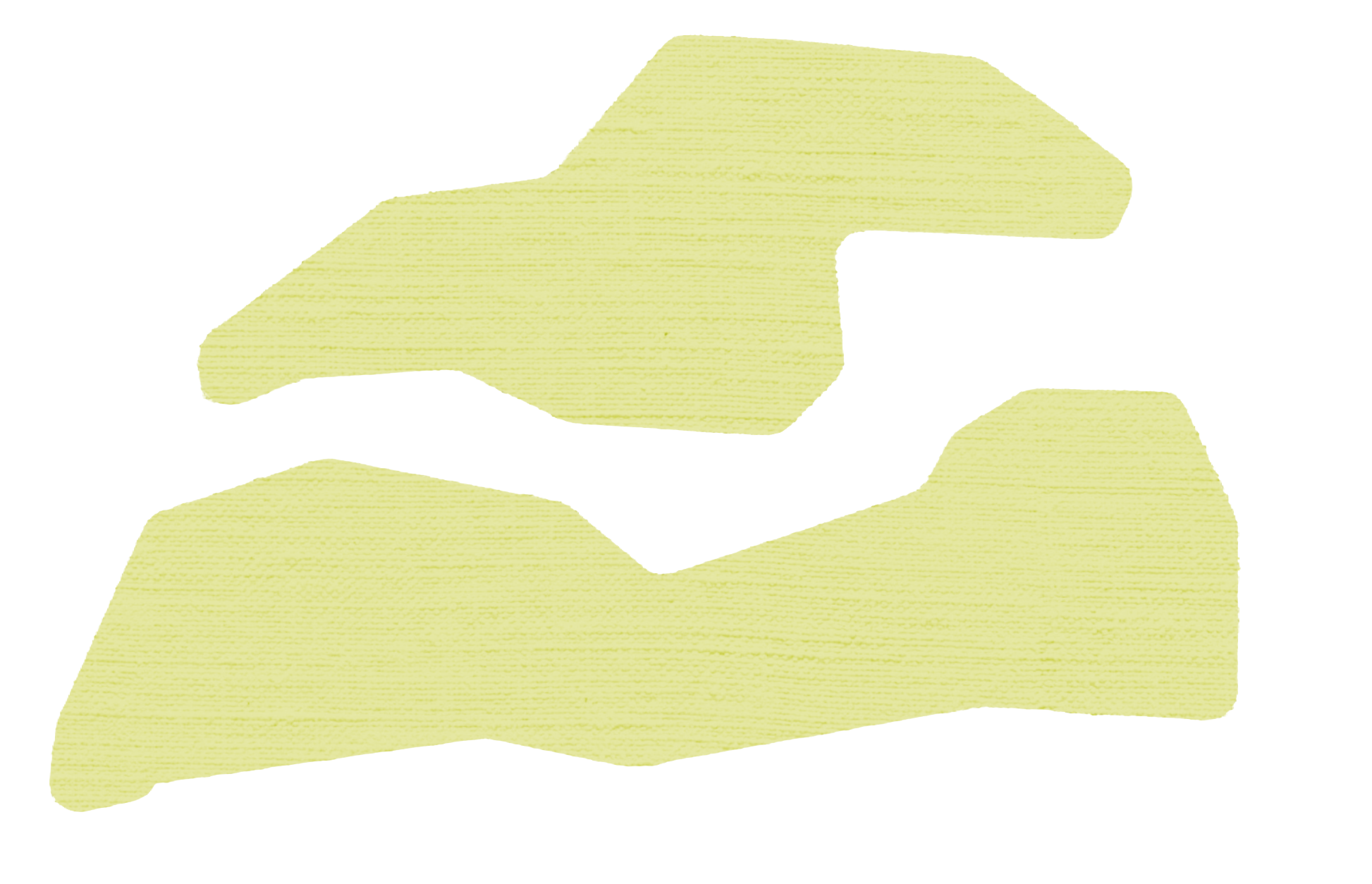 An abstract digital artwork featuring yellow and black shapes with some blue lines and textures.