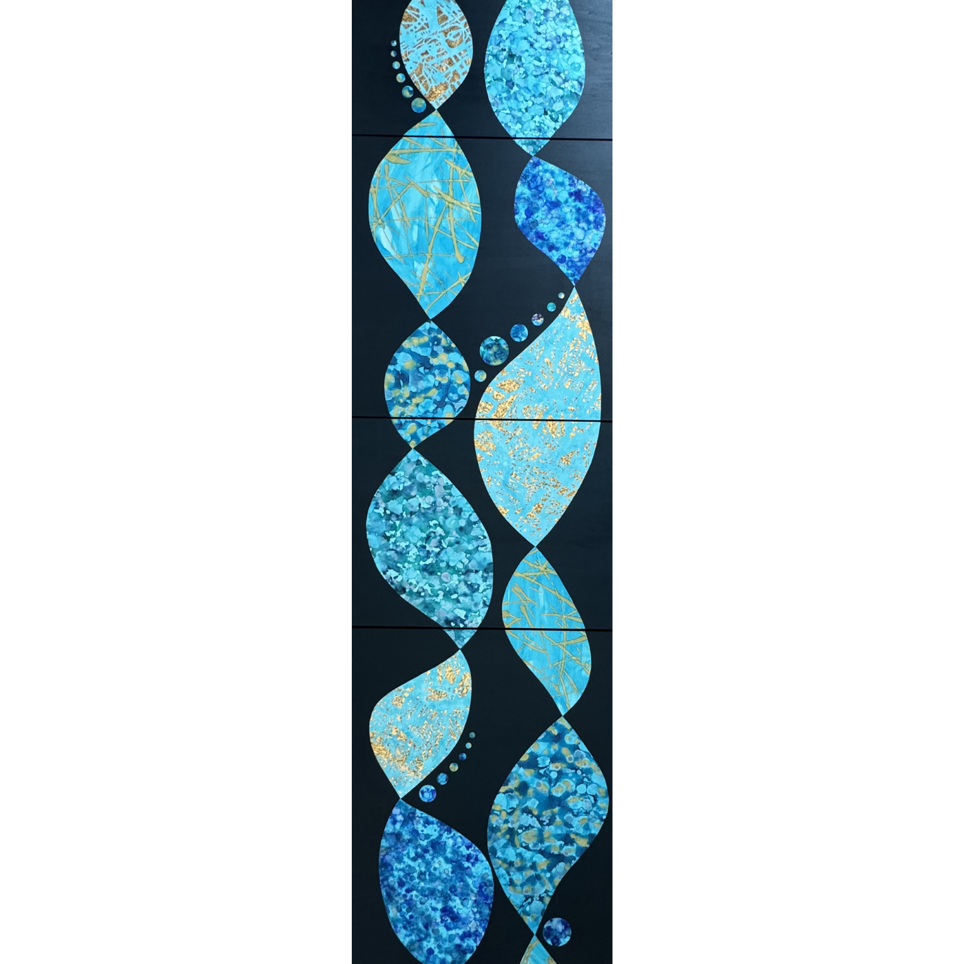 Flow, 84x24, MM on Board with Resin in 4 Segments, $6,800