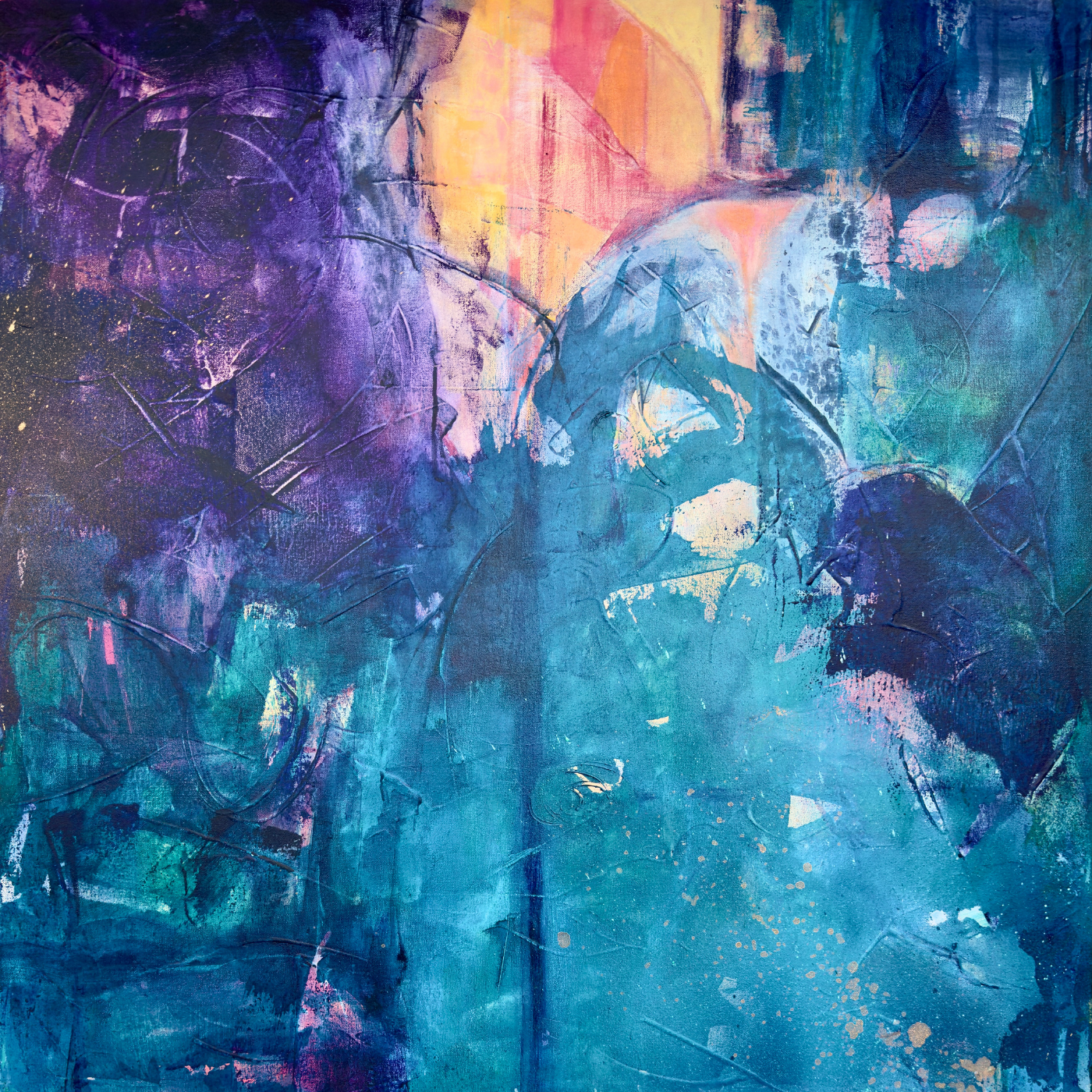 Evening Glow, MM on Canvas, 40x40, $3,900