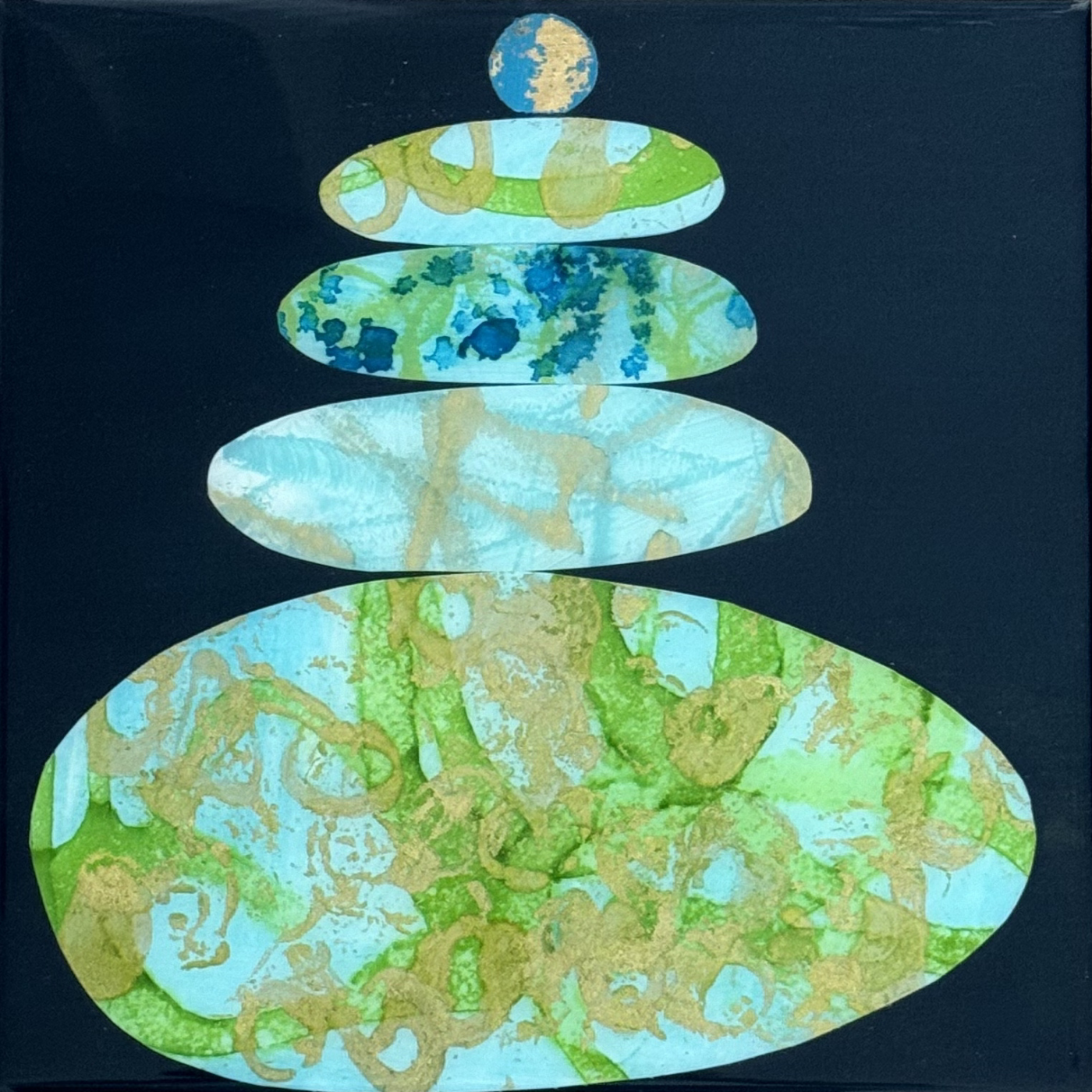 Harmony IV, 10x10, MM on Board with Resin, $575