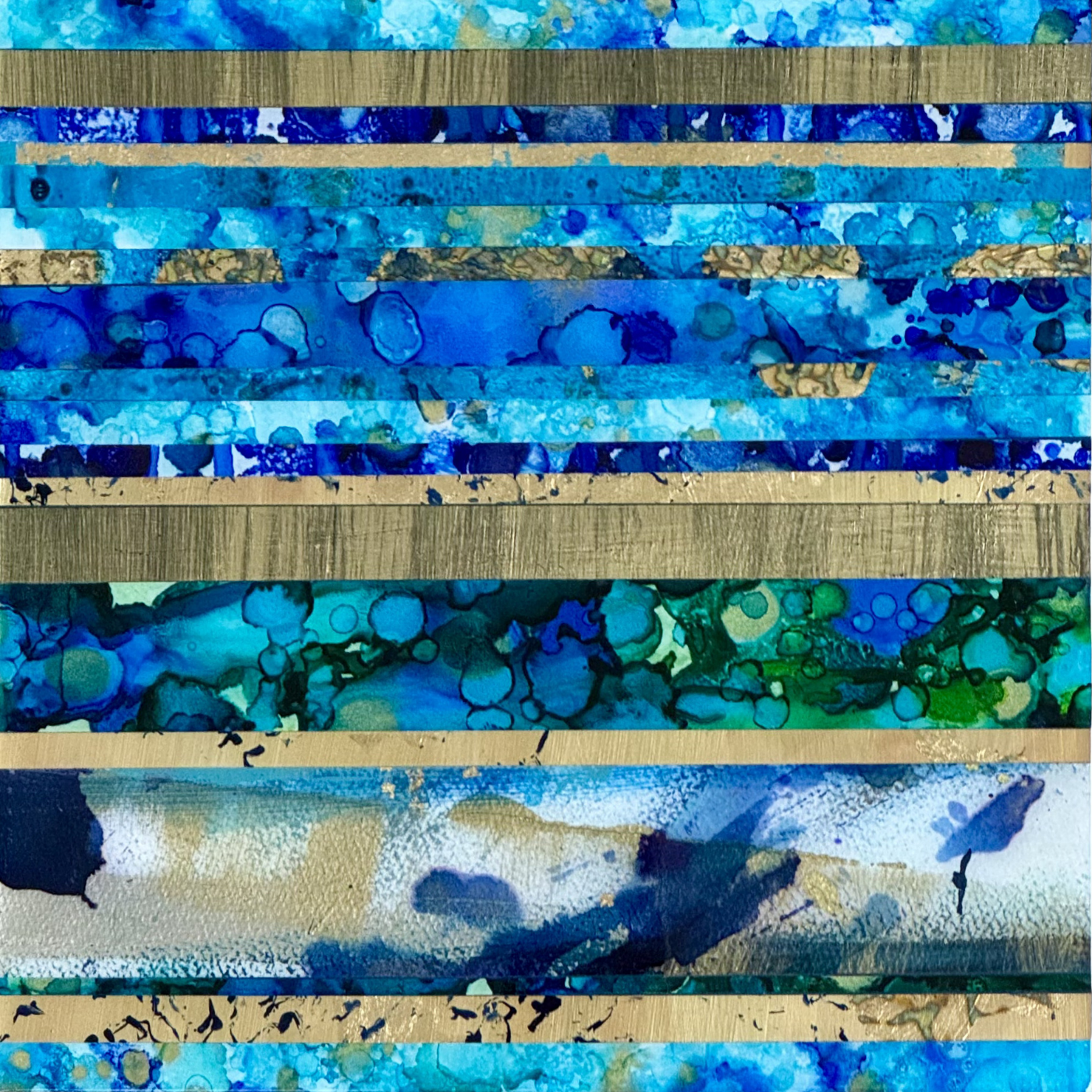 Evolution, MM on Board with Resin, 12x12, $650