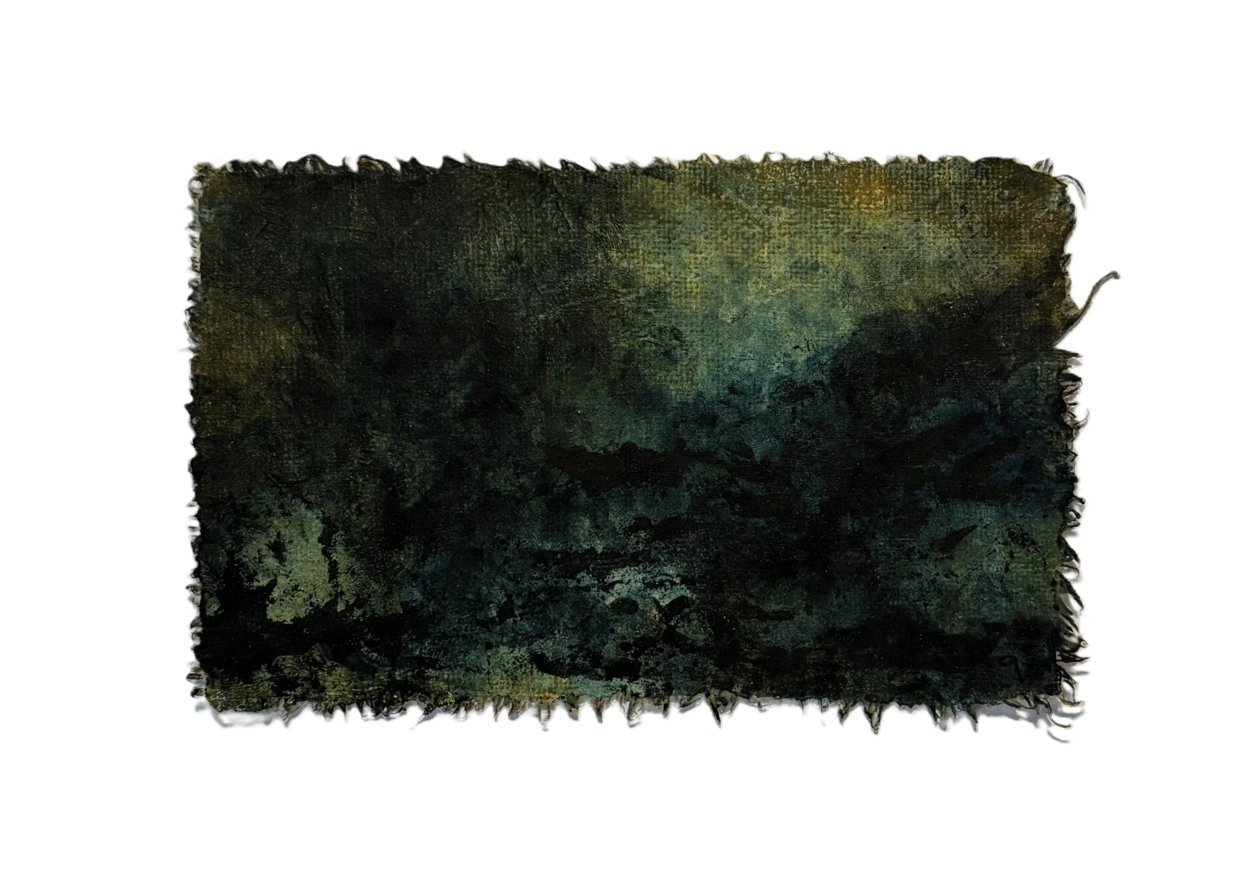 When Light Is the Only Landmark 08, 5.5"x3.5", Acrylic and Pumice, 2025