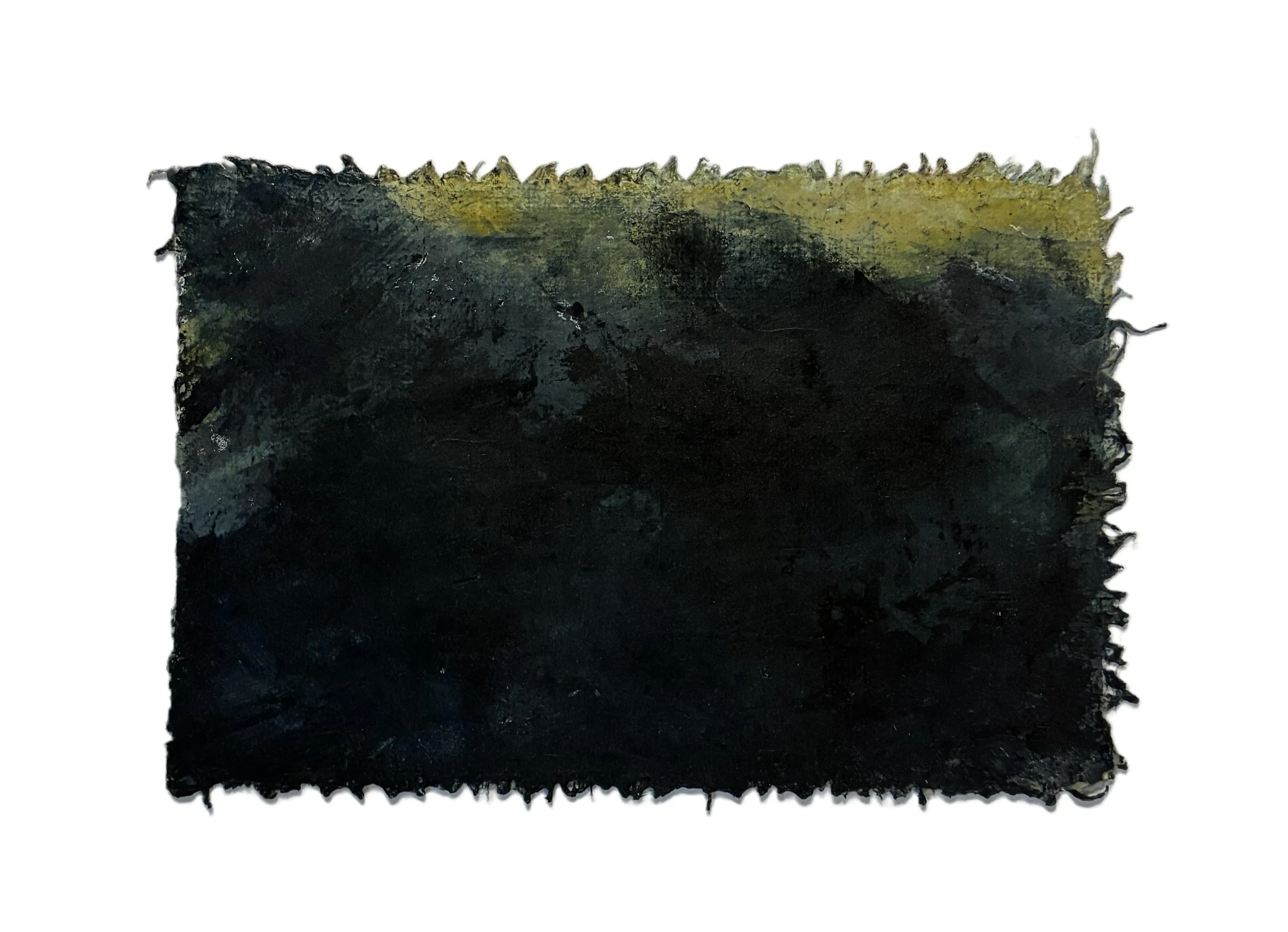 When Light Is the Only Landmark 01, 6"x4", Acrylic and Pumice, 2025