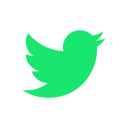 Green Twitter logo
