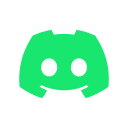 Green cartoon robot head with black eyes and a smiling mouth