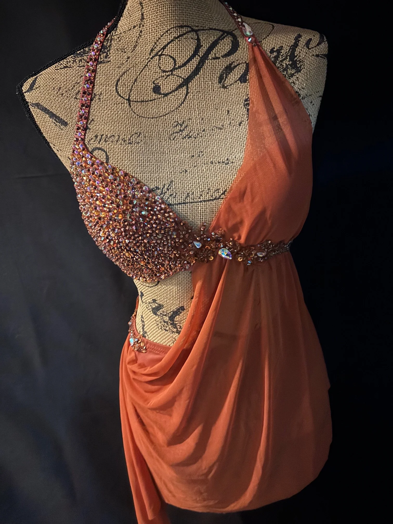 Adult Small/Medium burnt orange contemporary lyrical costume