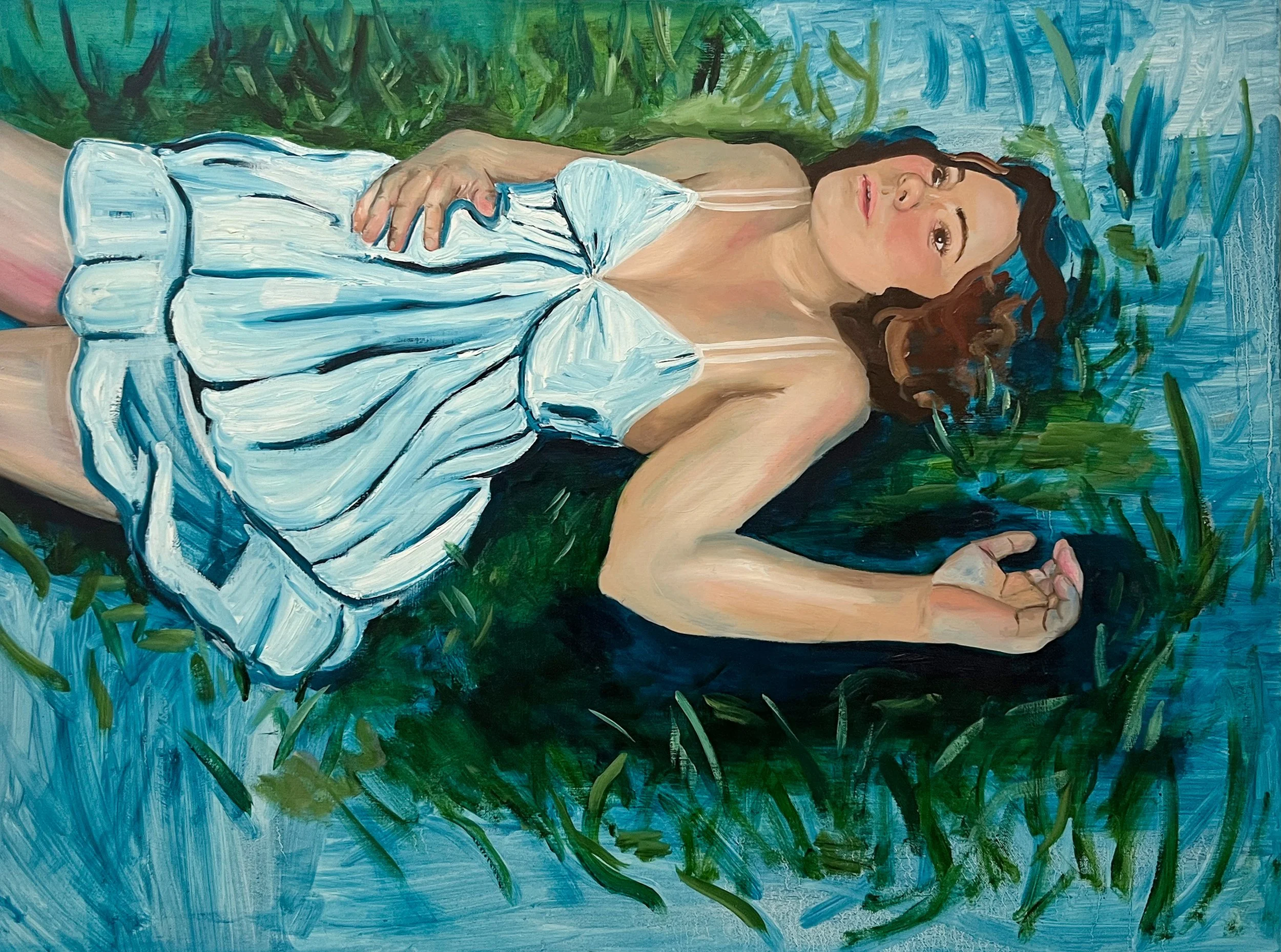 "I'll Never be 16 Again," 2021, oil on canvas, 30 x 40 in.