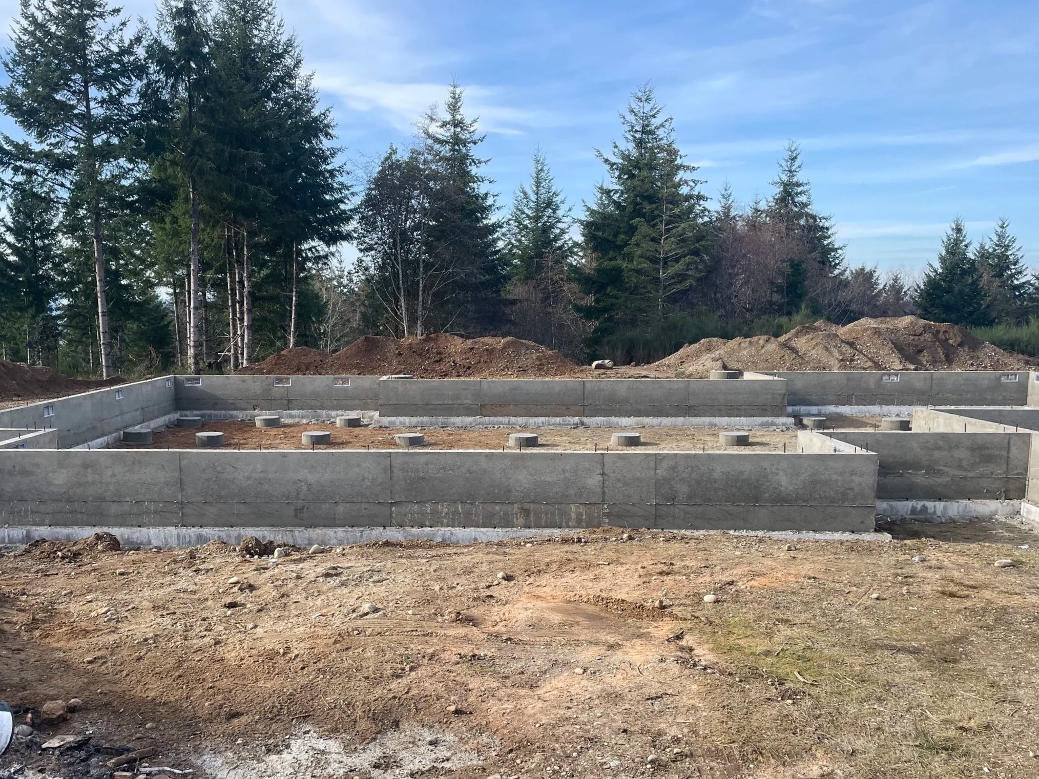 Site prep: foundation