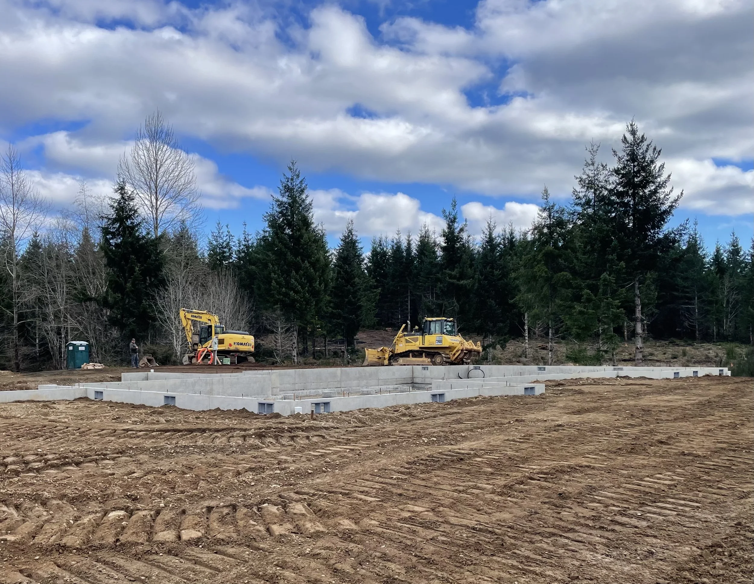 New build construction site.