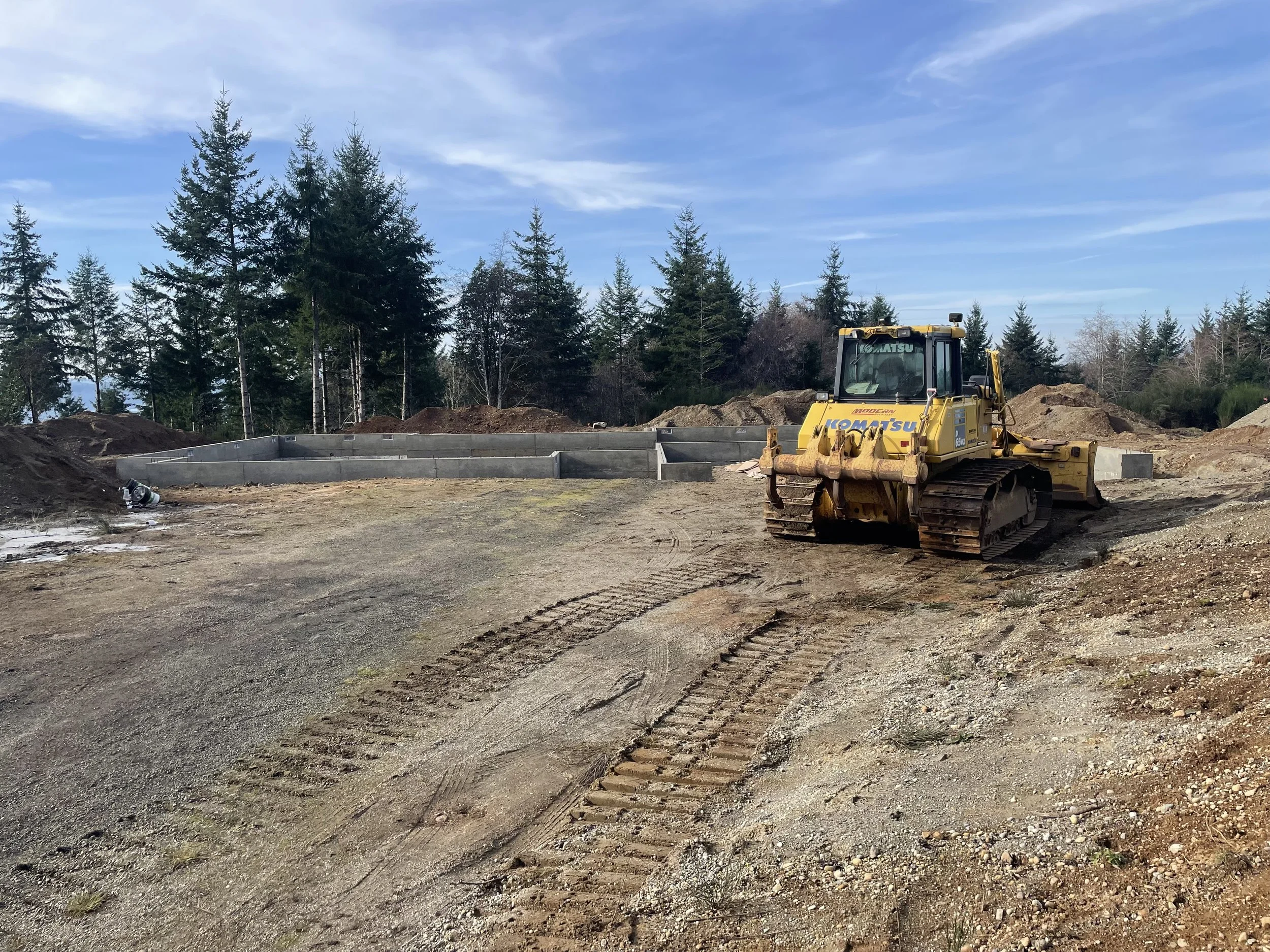 Construction site prep