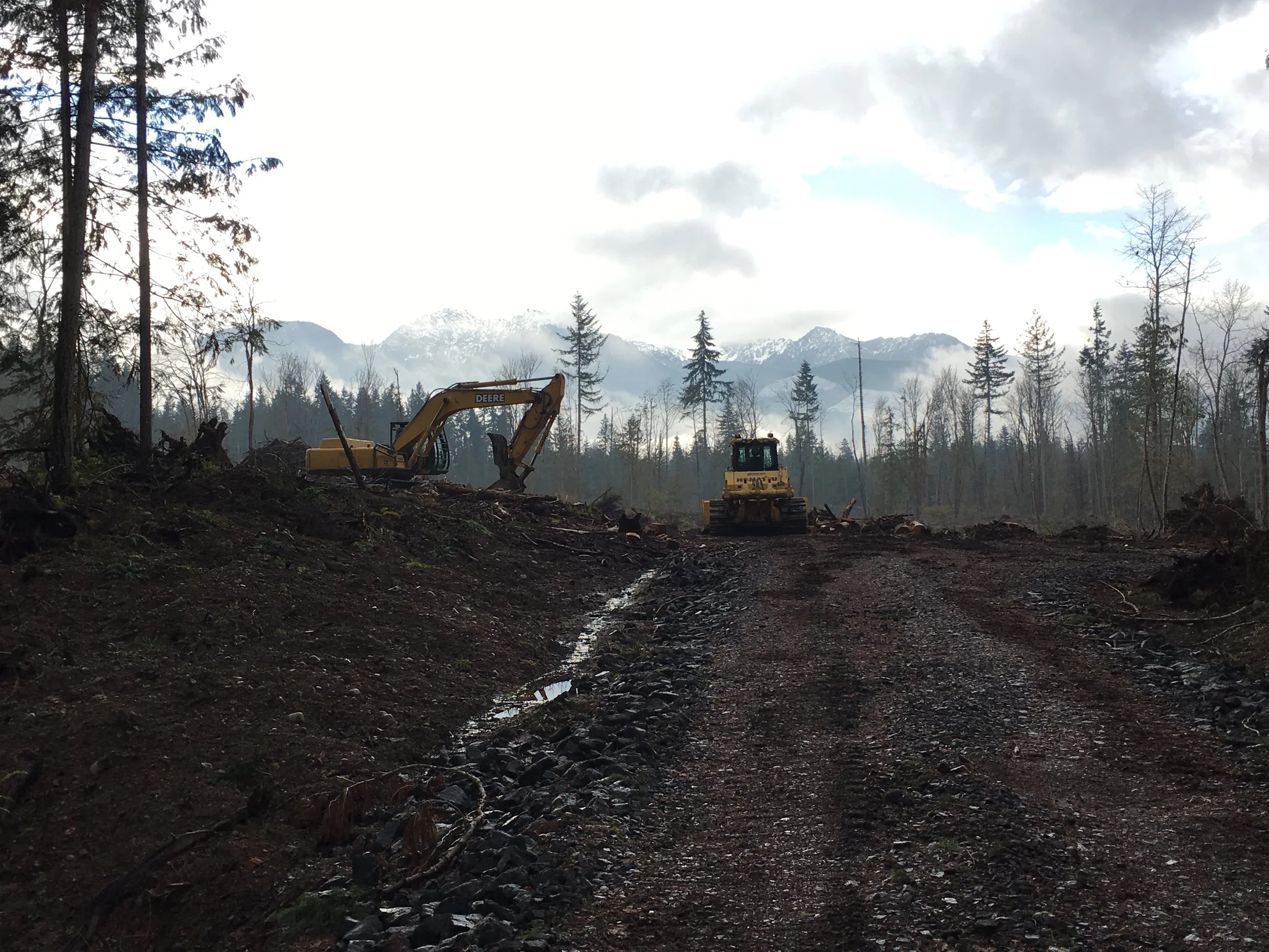 Land clearing and site prep on  large acreage private land
