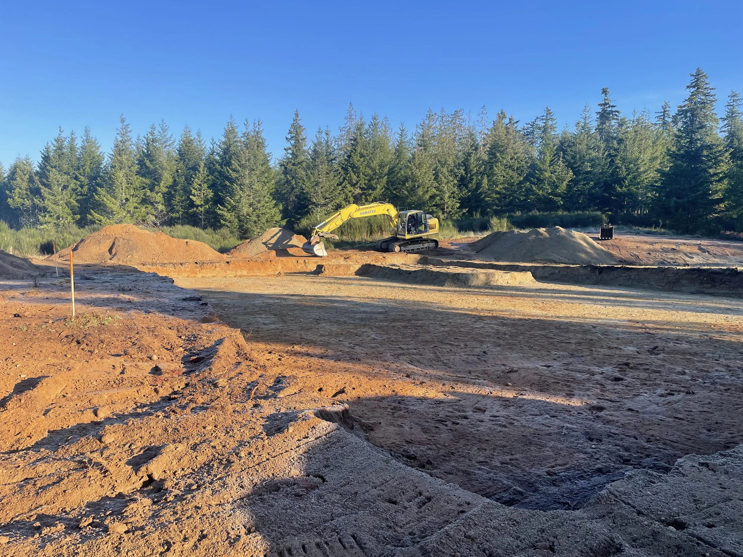 Site prep on private new build lot