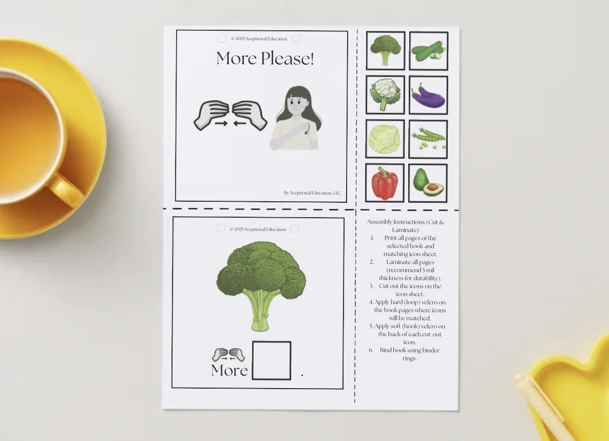 Free | More Please! | AAC Interactive Adapted Book