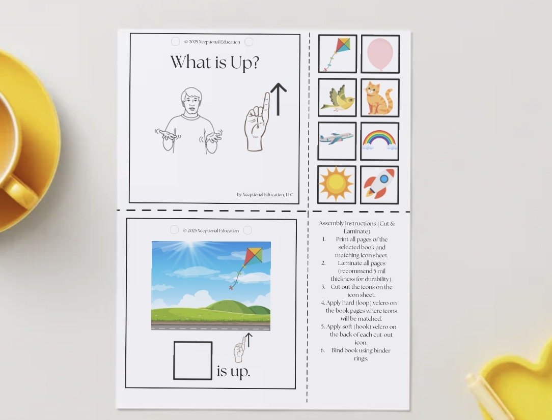 Free | What Is Up? | AAC Interactive Adapted Book