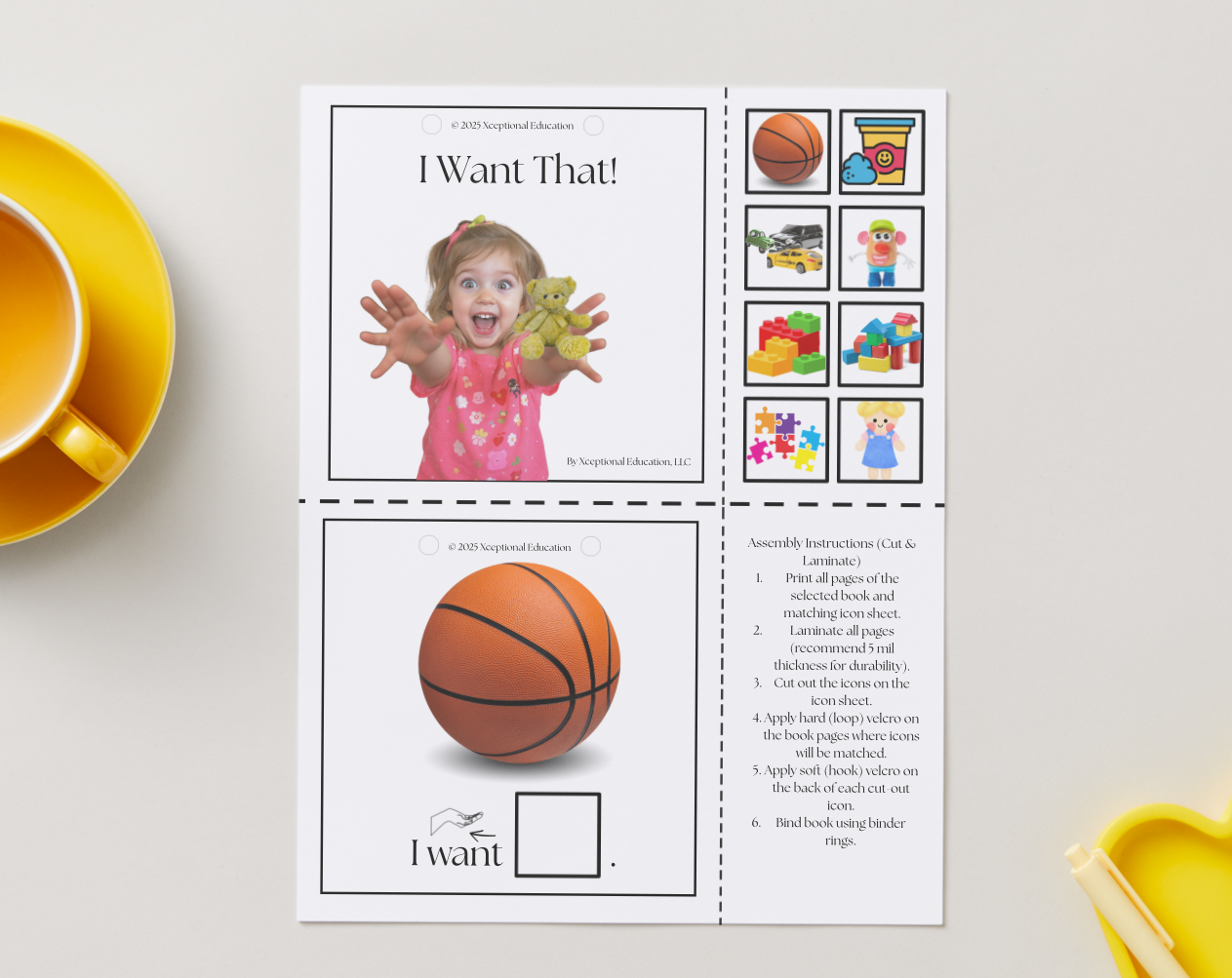 Free | I Want That | AAC Interactive Adapted Book