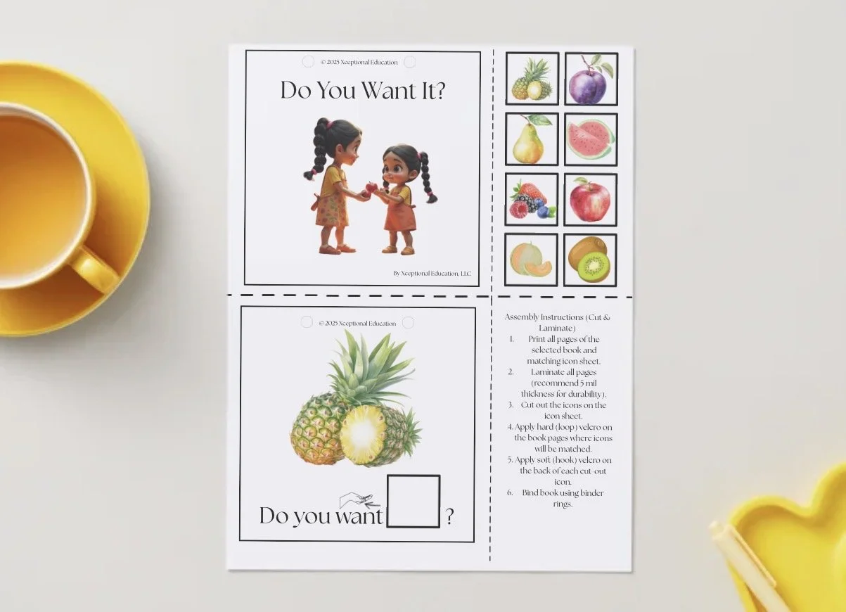 Free | Do You Want It? | AAC Interactive Adapted Book