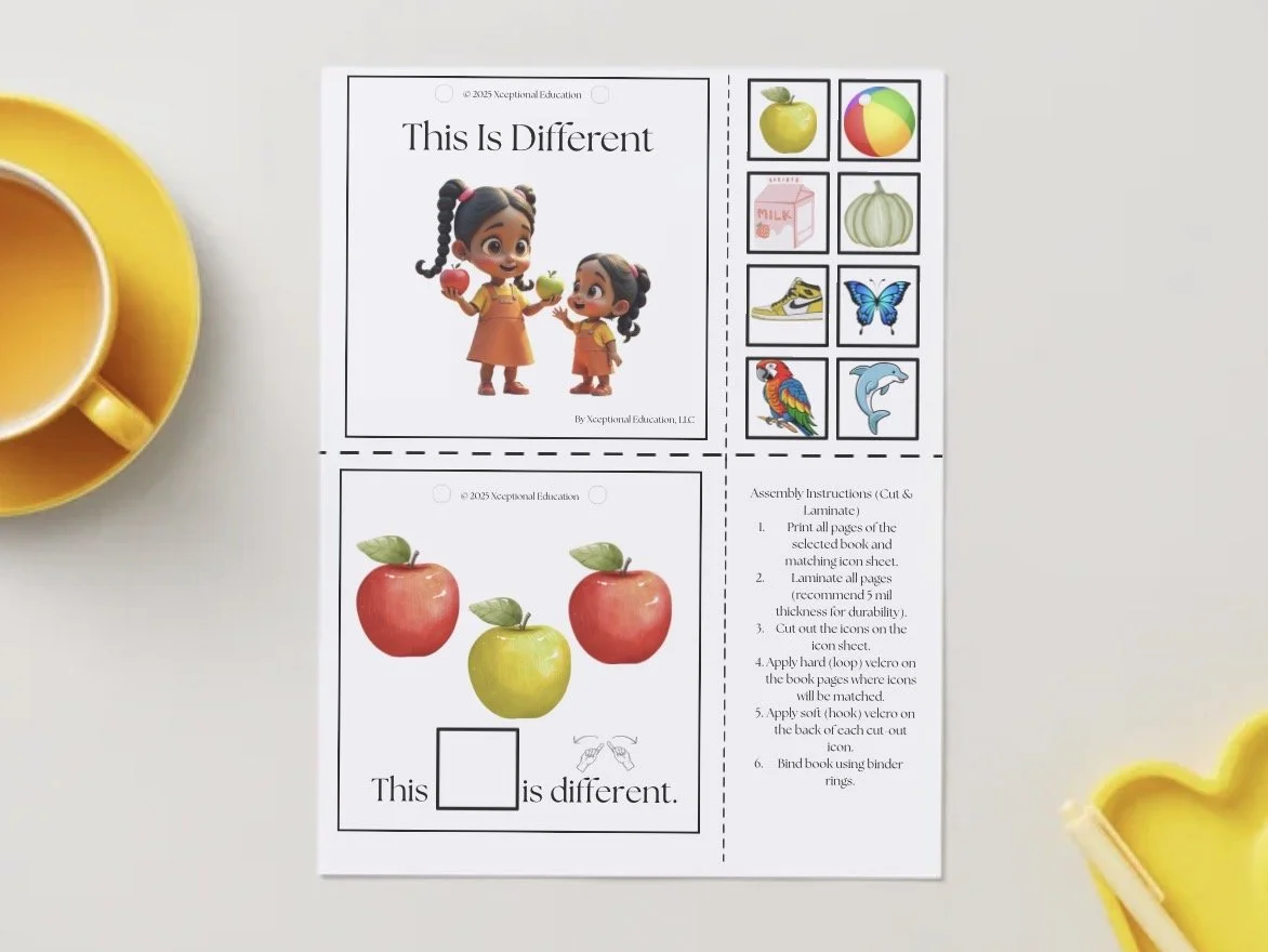 Free | This Is Different | AAC Interactive Adapted Book