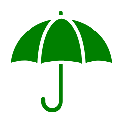 The Dream Works umbrella graphic