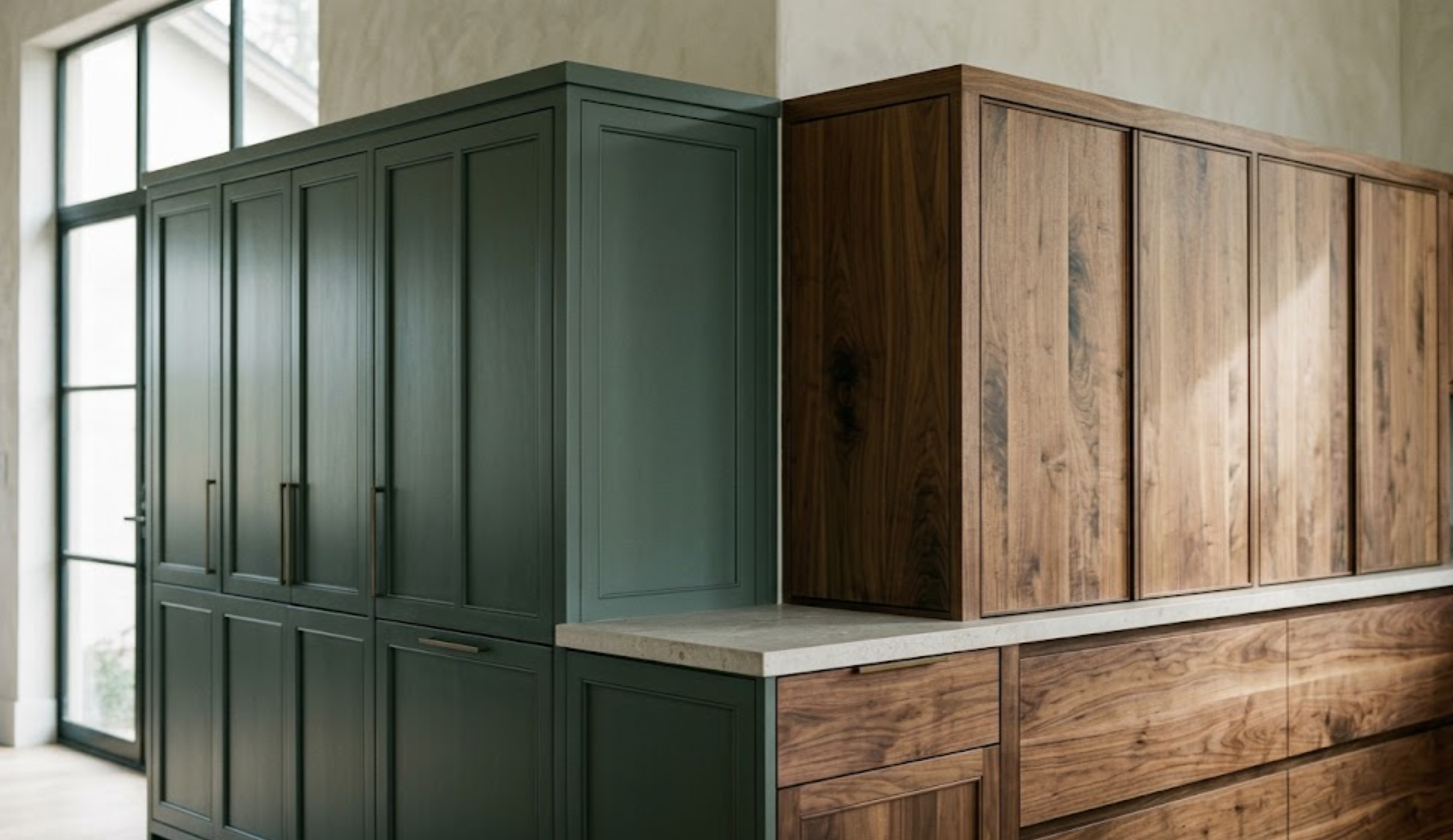 Painted vs. Stained Kitchen Cabinets: How to Choose