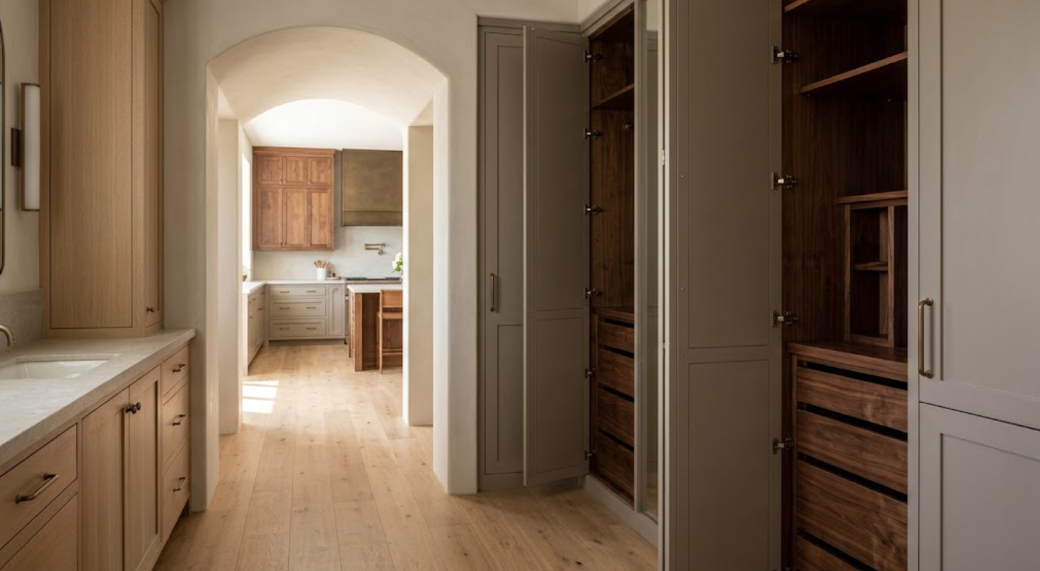 How Designers Coordinate Cabinetry From the Kitchen to the Primary Suite