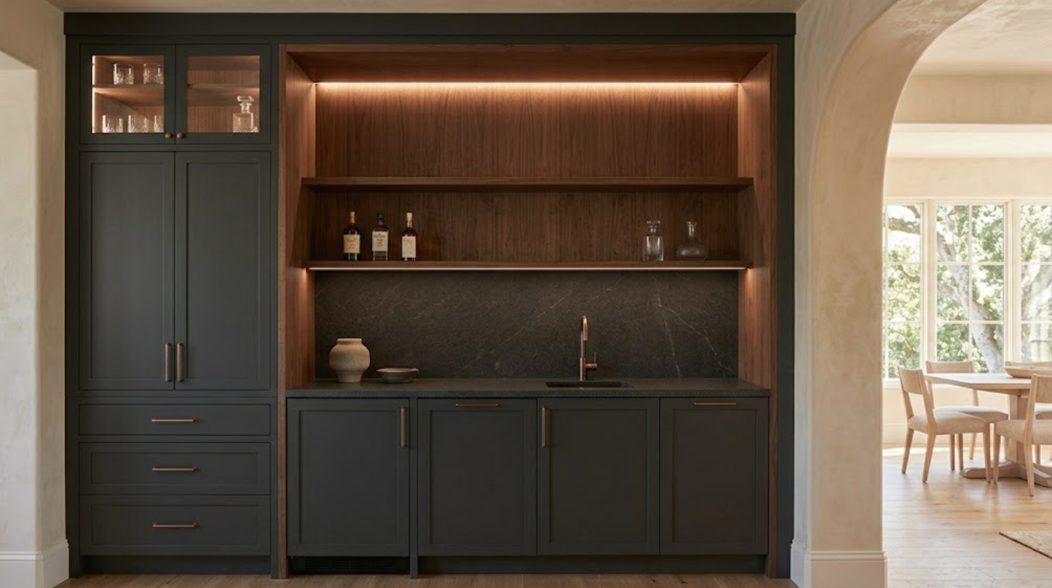How to Design a Luxury Home Bar With Custom Cabinetry
