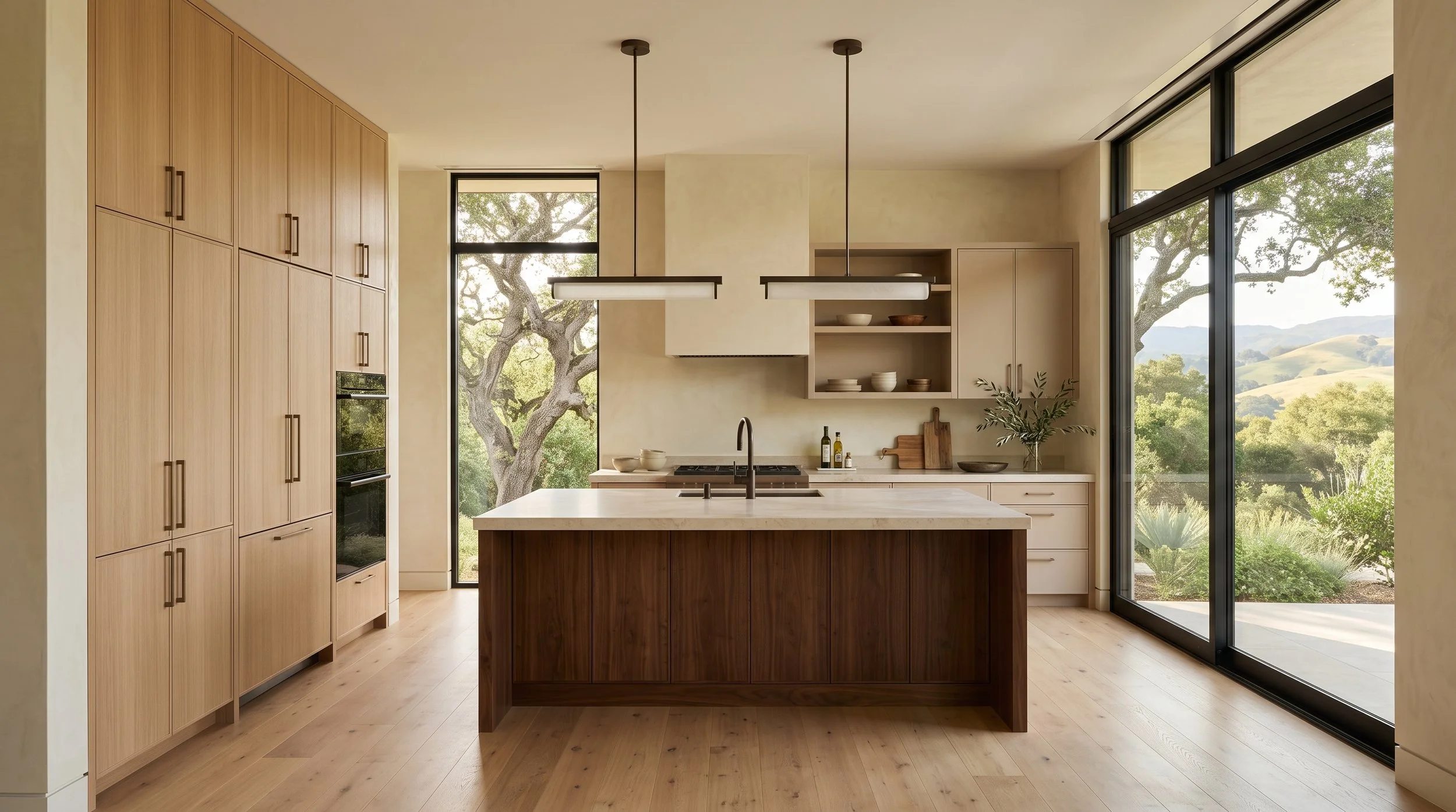 Cabinetry for Portola Valley Custom Homes: Balancing Warmth and Modern Design